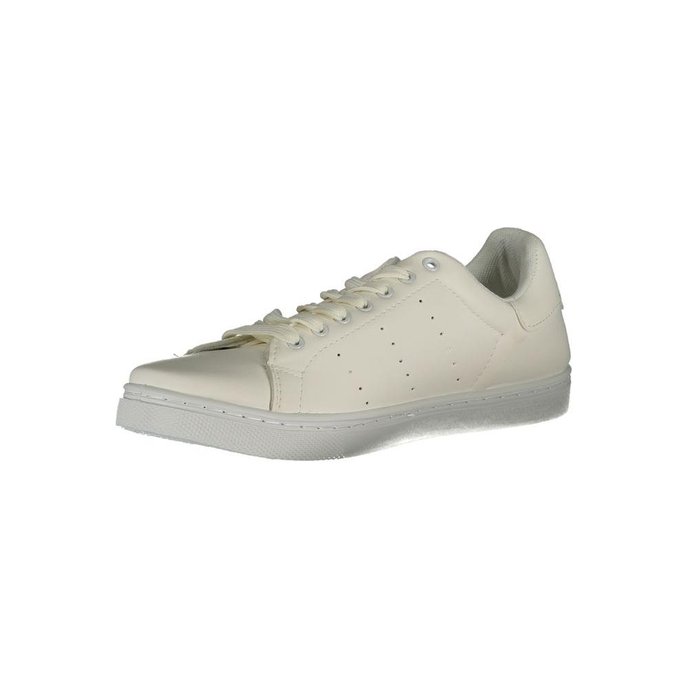 White Polyester Sneaker