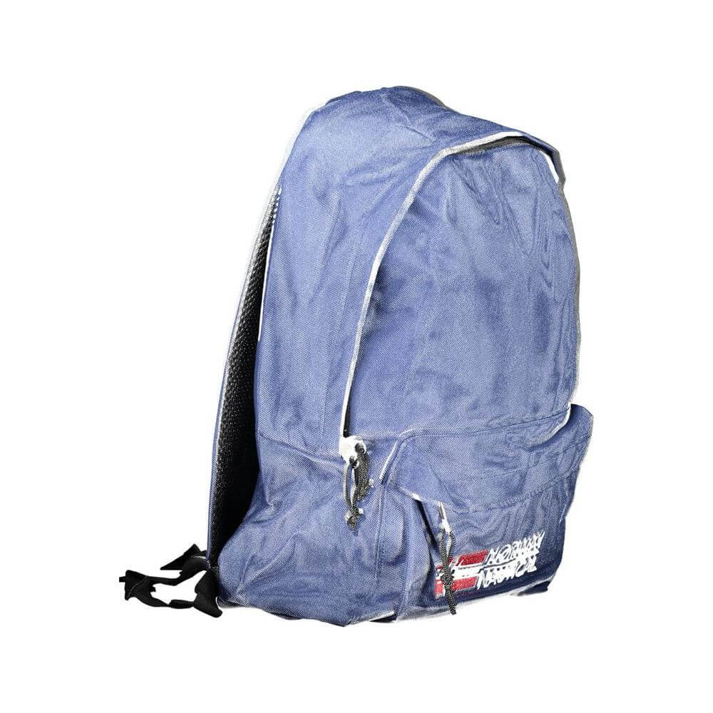 Blue Polyester Backpack