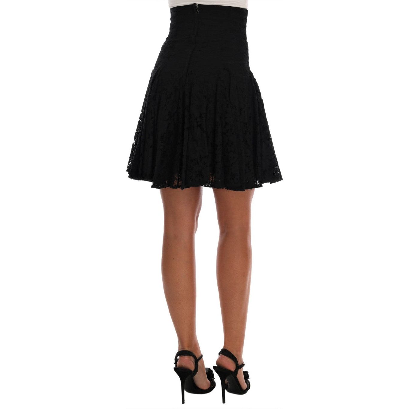 Elegant Floral Lace A-Line Mini Skirt