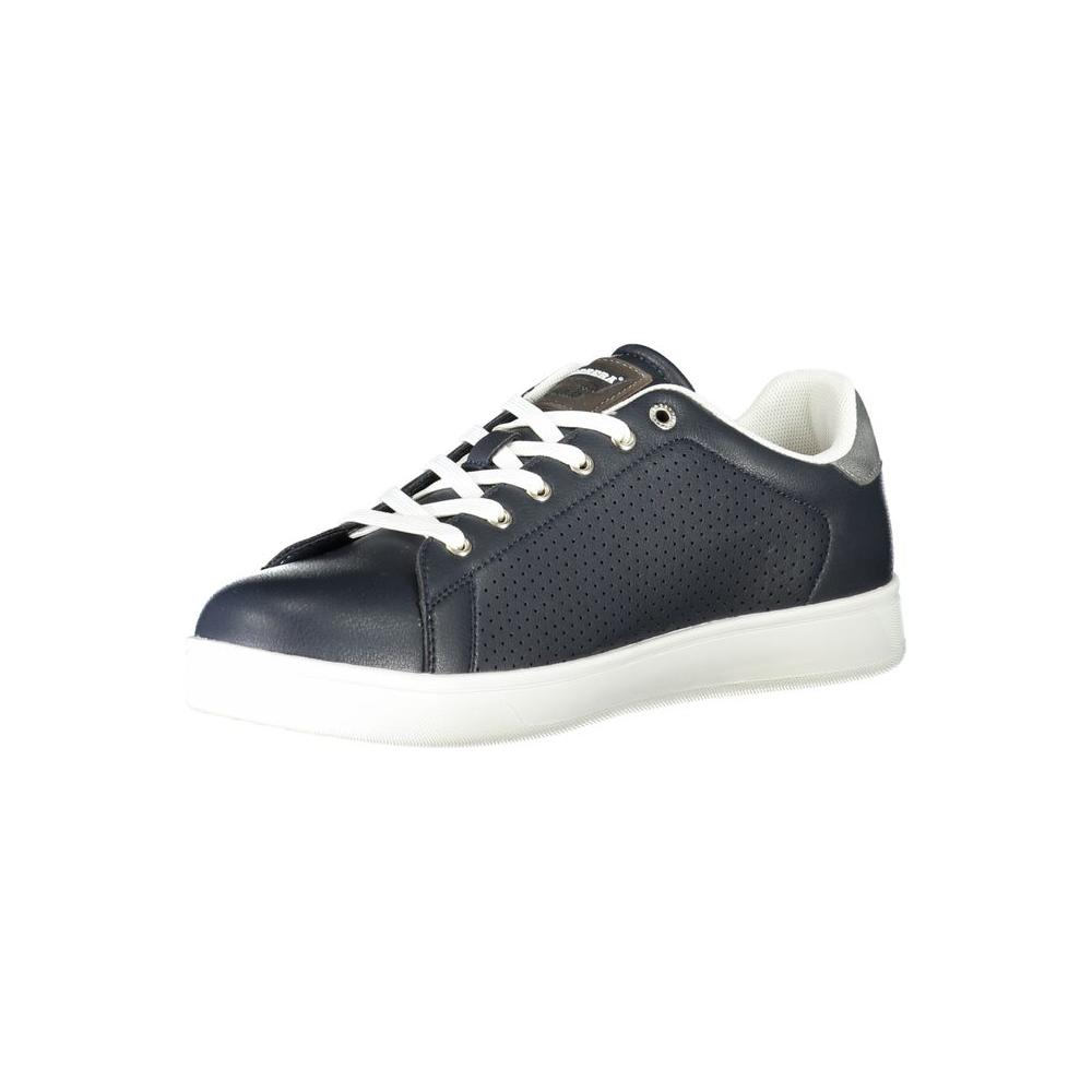 Blue Polyester Sneaker