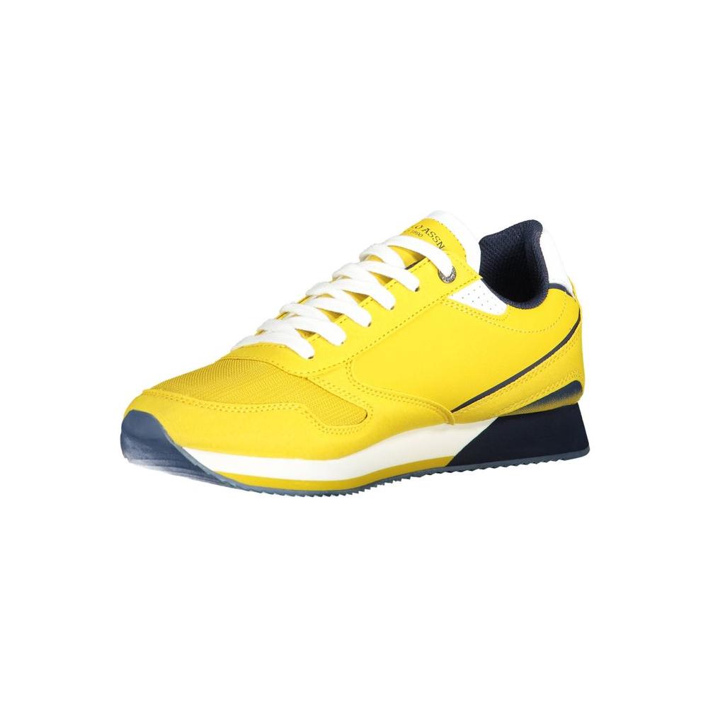 Bold Yellow Laced Sports Sneaker