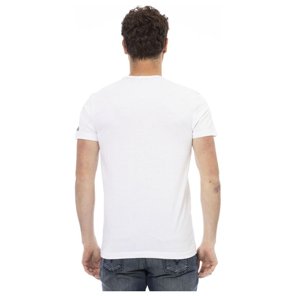 White Cotton Men T-Shirt