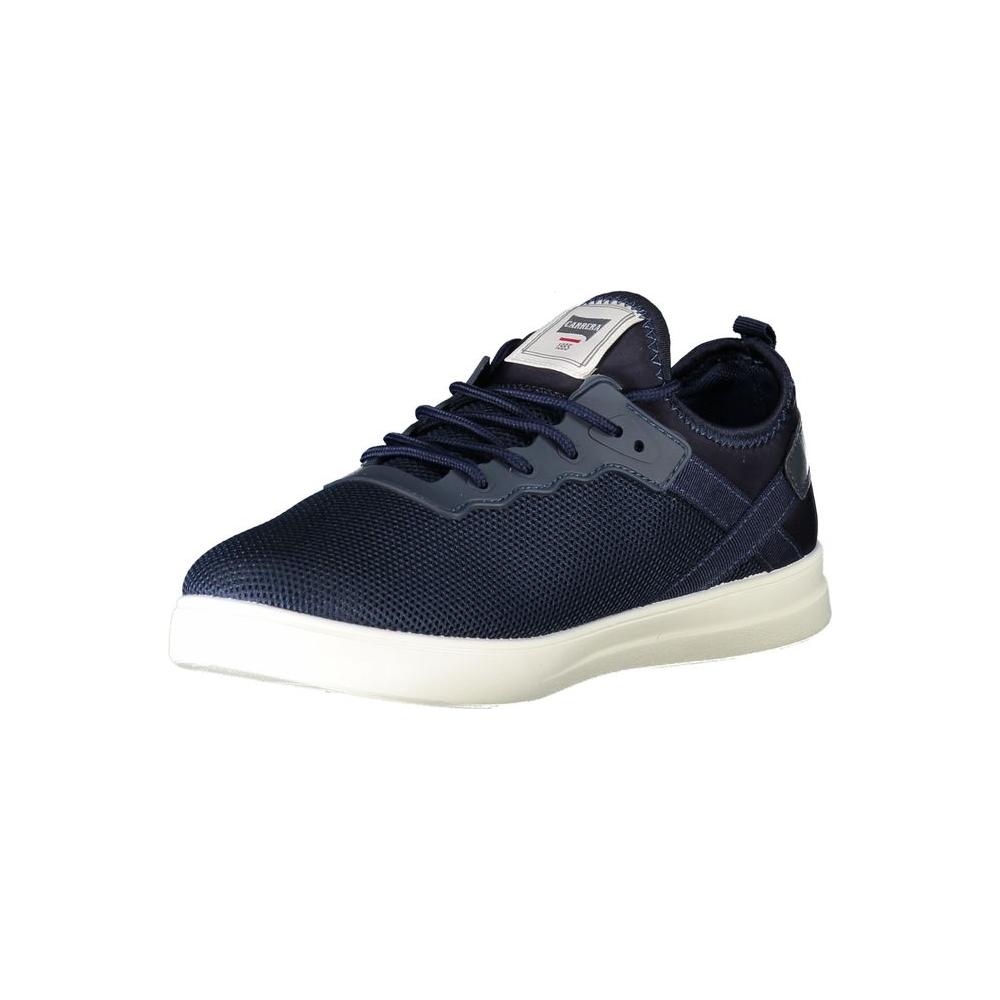 Blue Polyester Sneaker