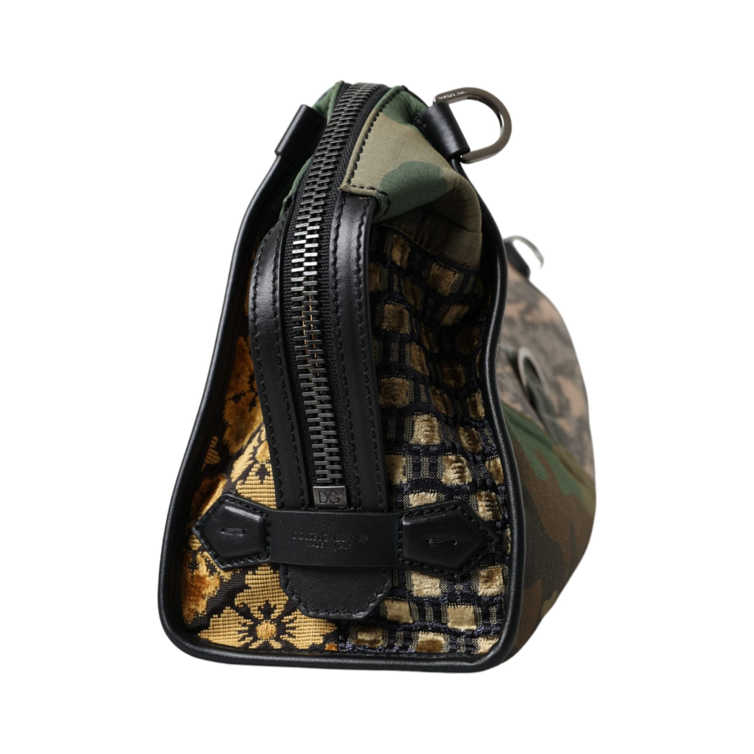 Multicolor Camouflage Patchwork Crossbody Bag