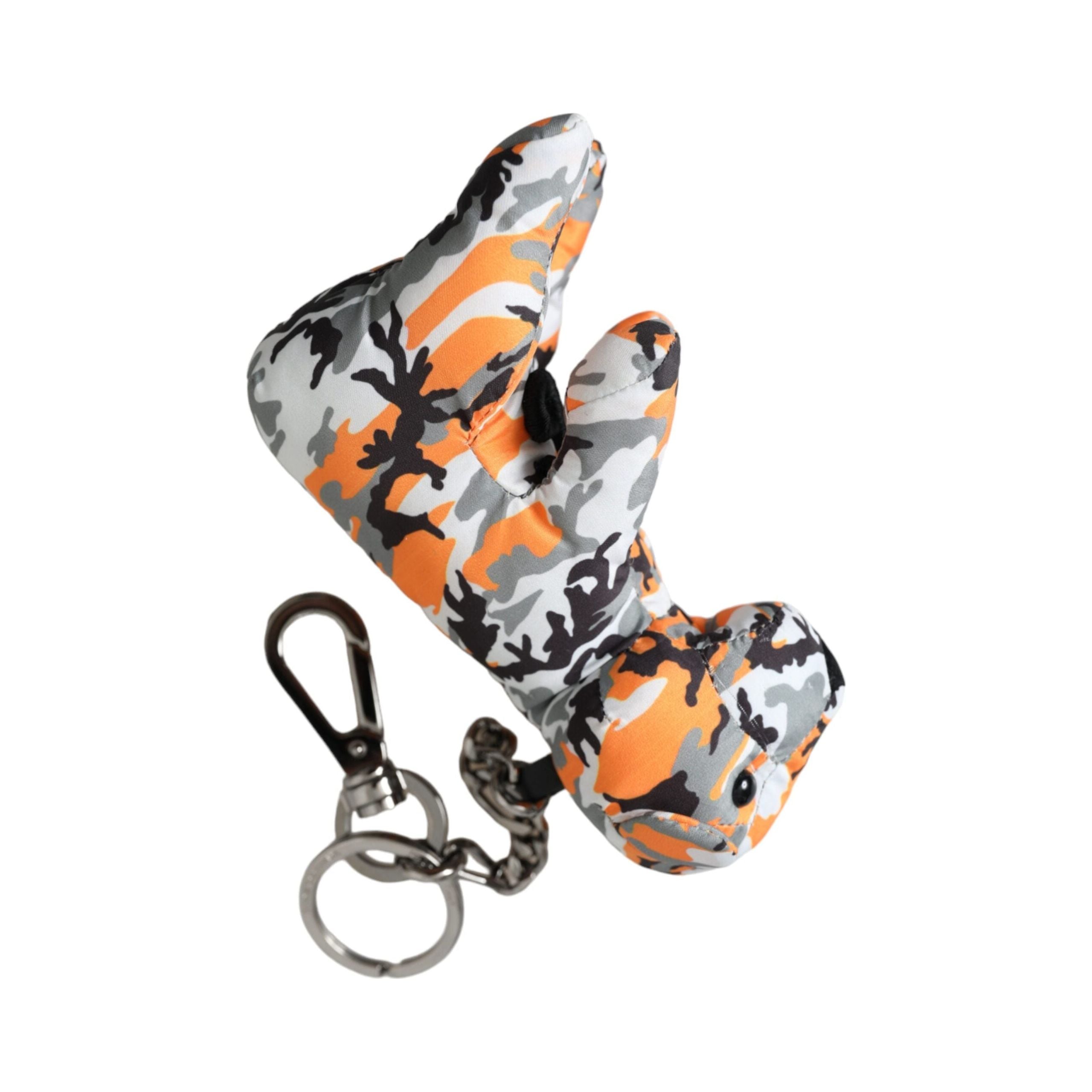 Multicolor Camouflage Animal Silhouette Keychain Keyring