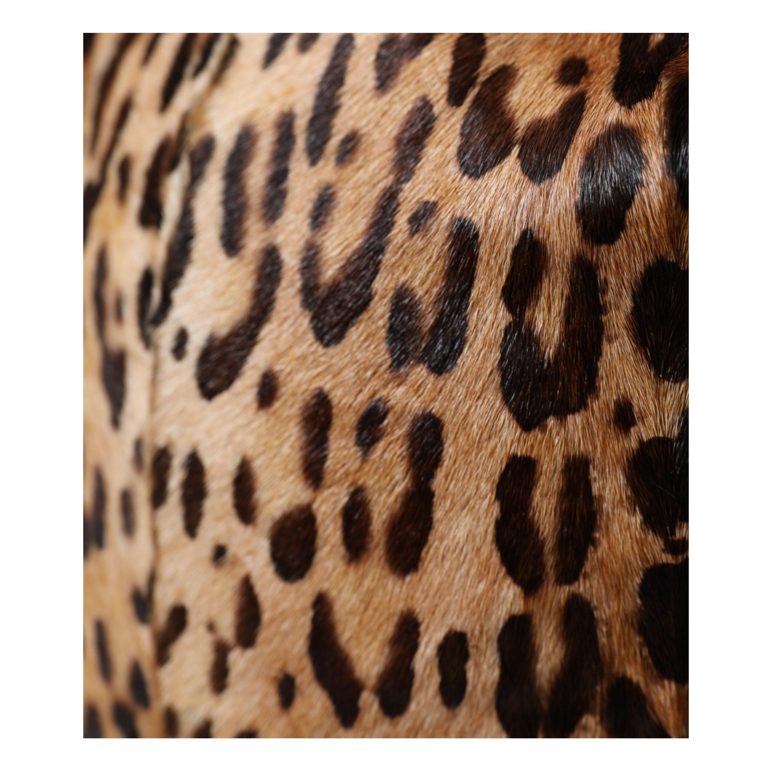 Brown Leopard Fur Women Bucket Hat