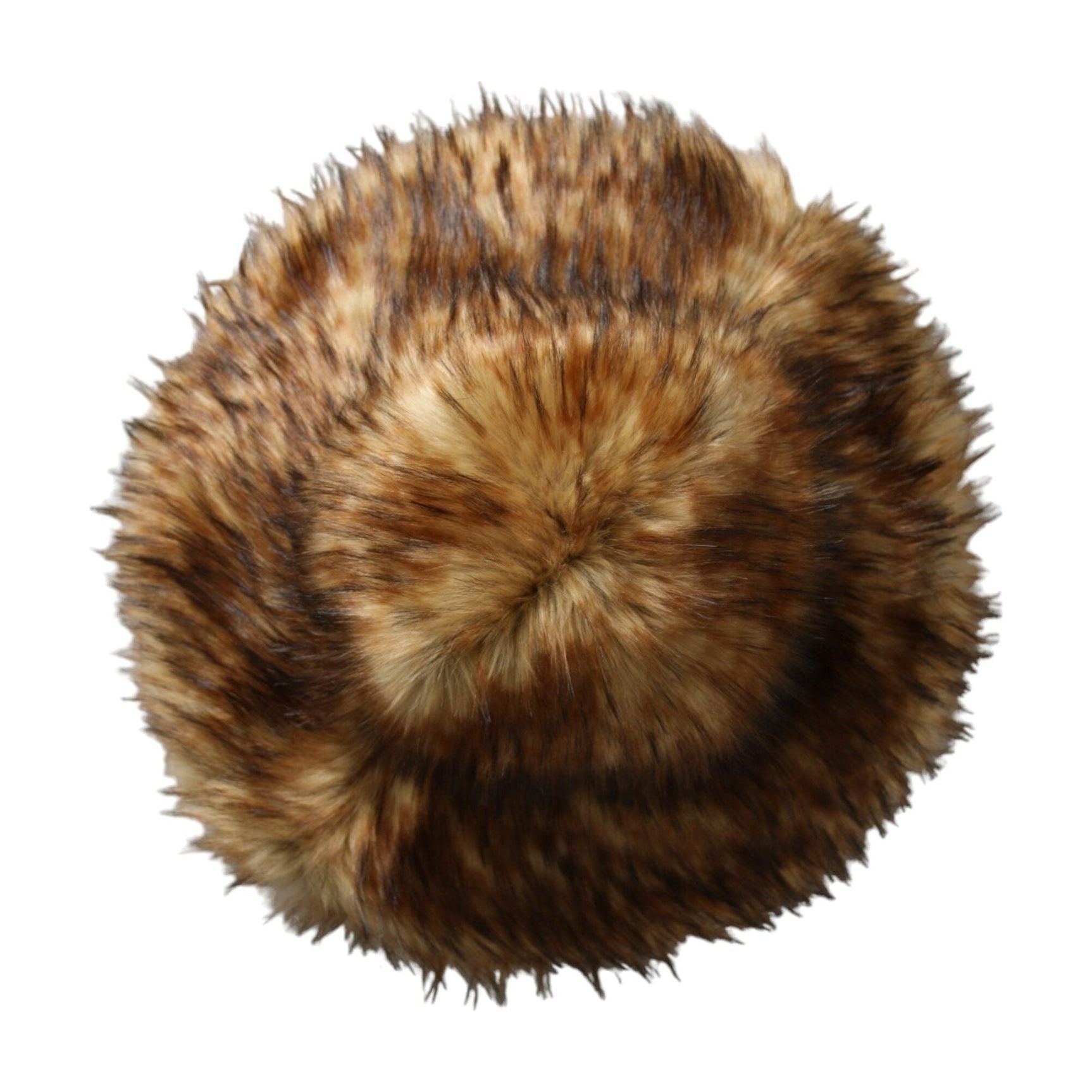 Brown Modacrylic Faux Fur Bucket Hat