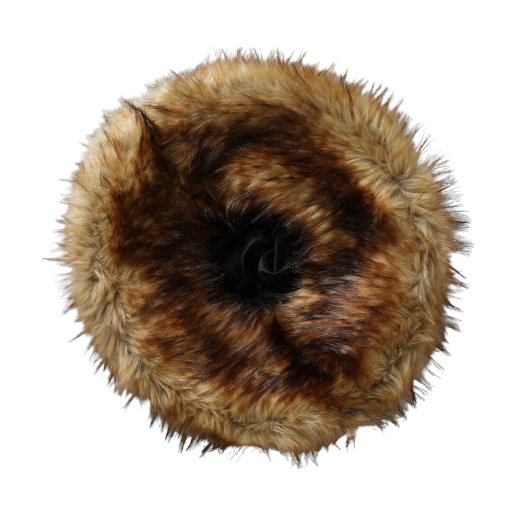 Brown Modacrylic Faux Fur Bucket Hat