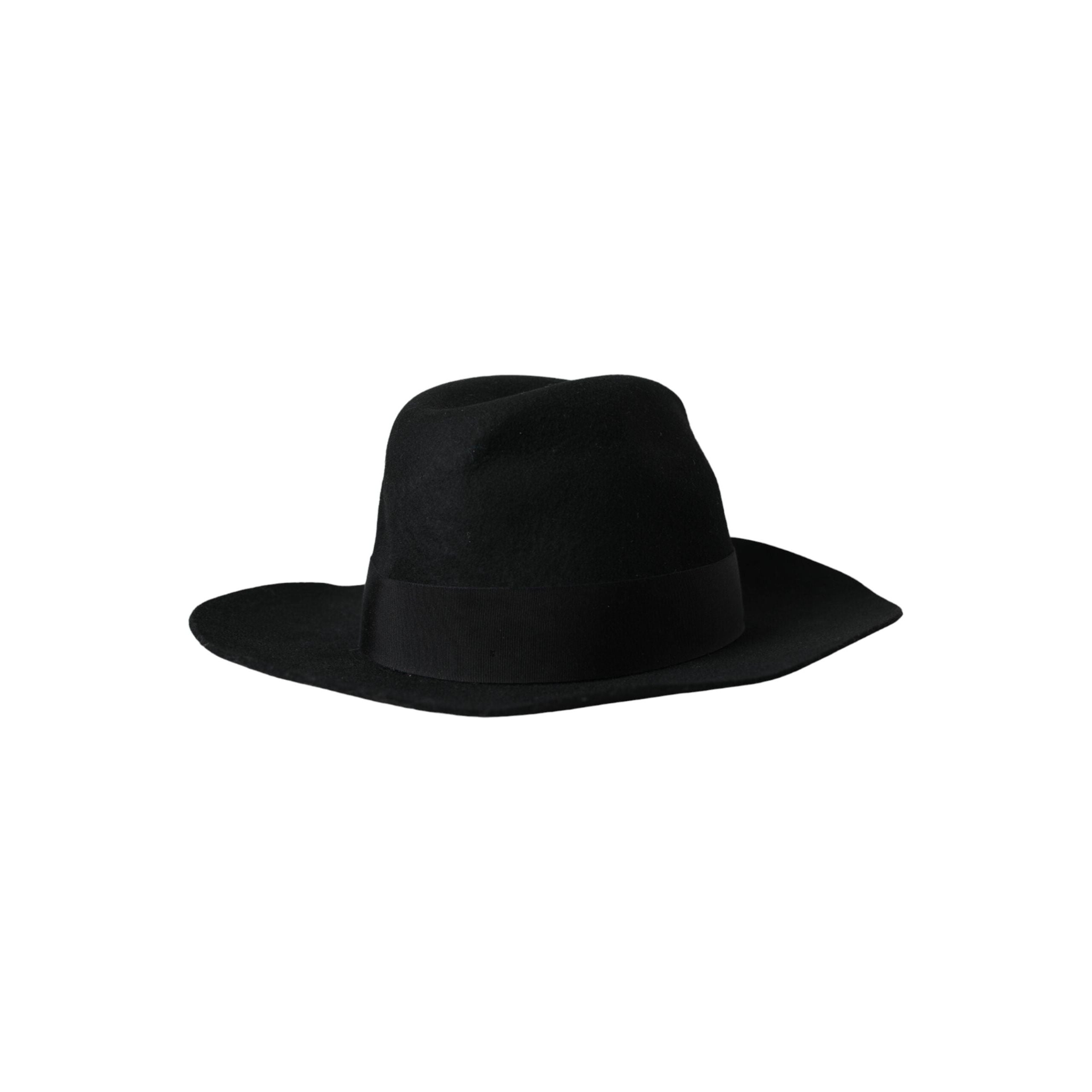 Black Rabbit Fedora Trilby Women Hat