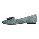 Blue Lace Crystal Ballet Flats Loafers Shoes