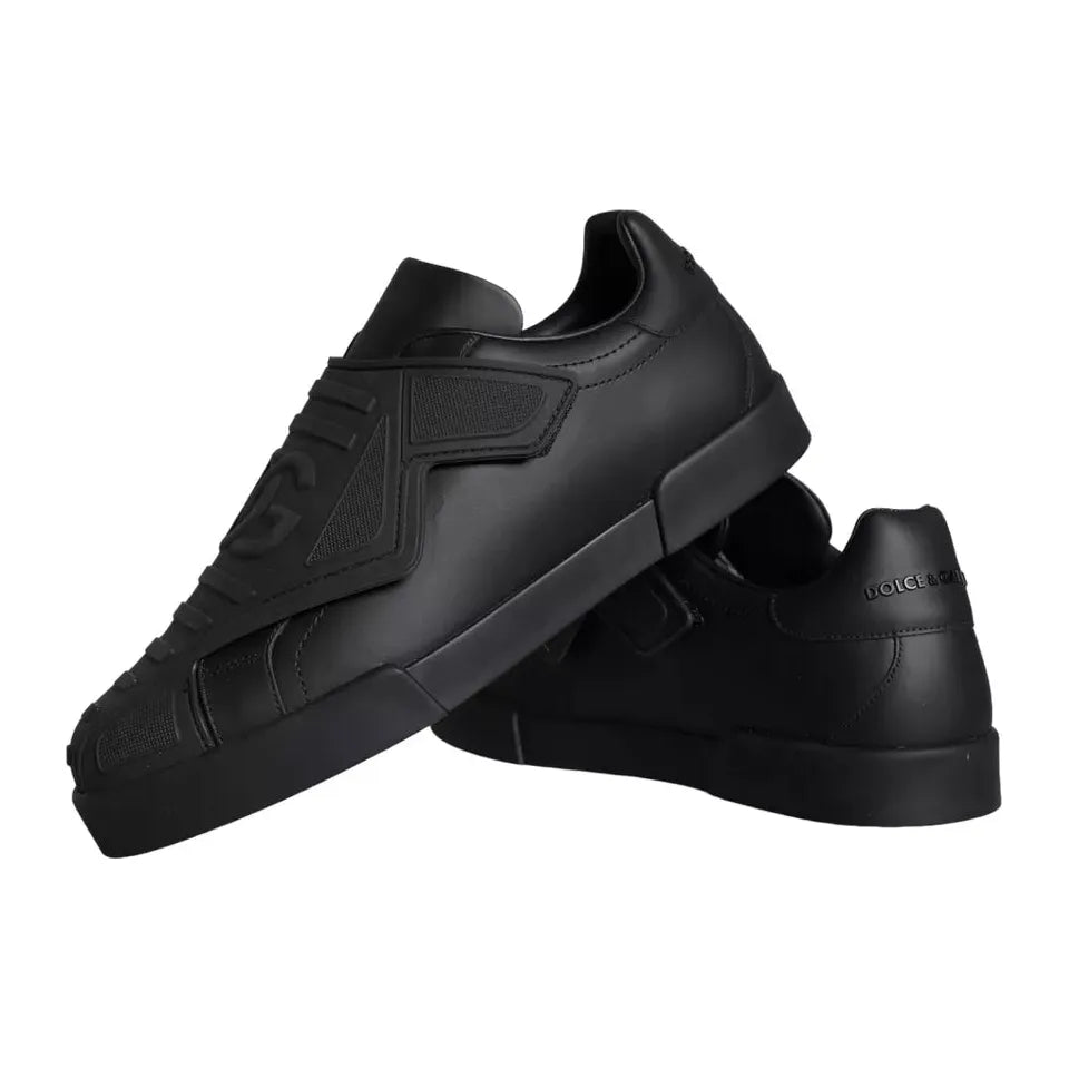 Black Lace Up Wave Low Top Sneakers Men Shoes