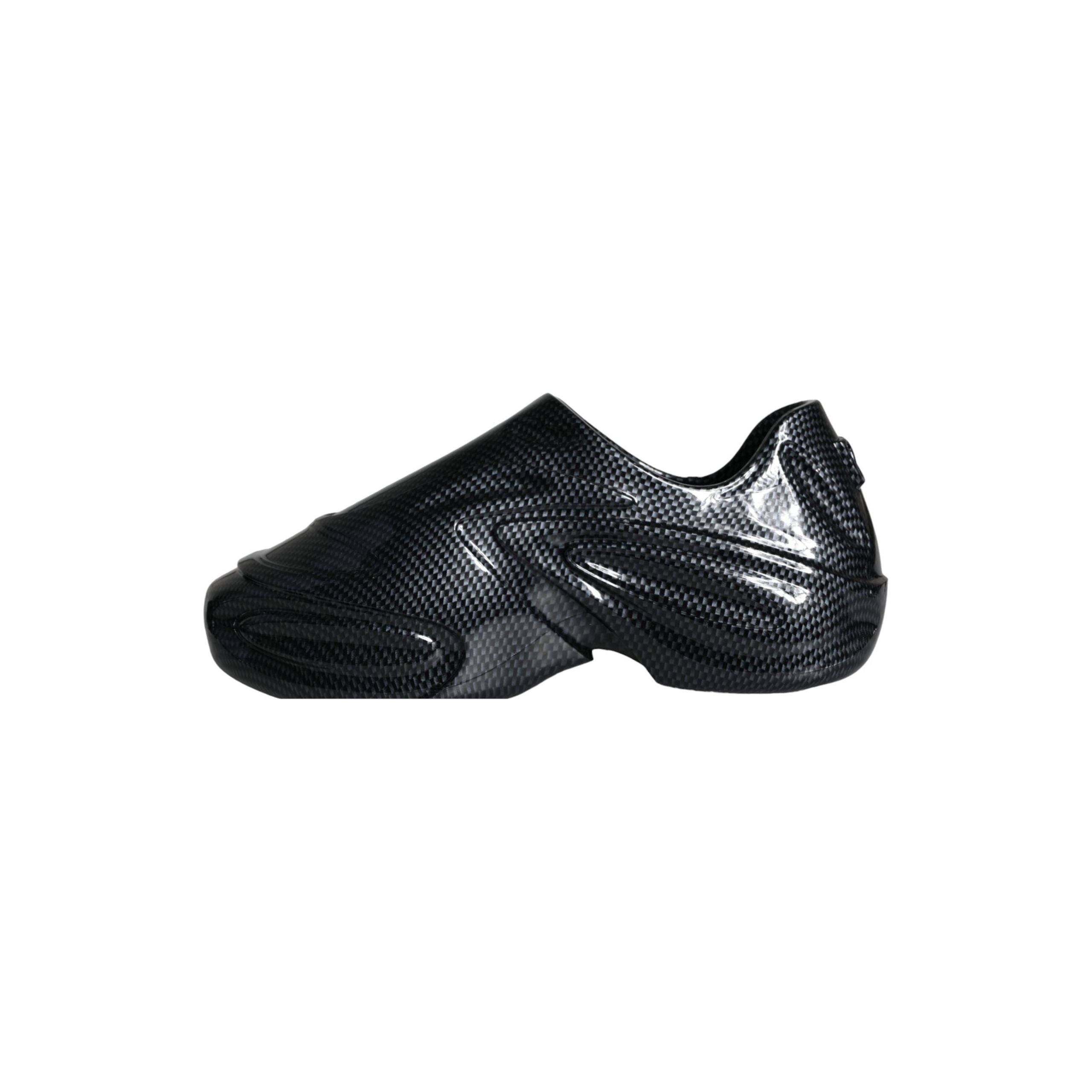 Black Foiled Rubber Toy Low Top Men Sneakers Shoes