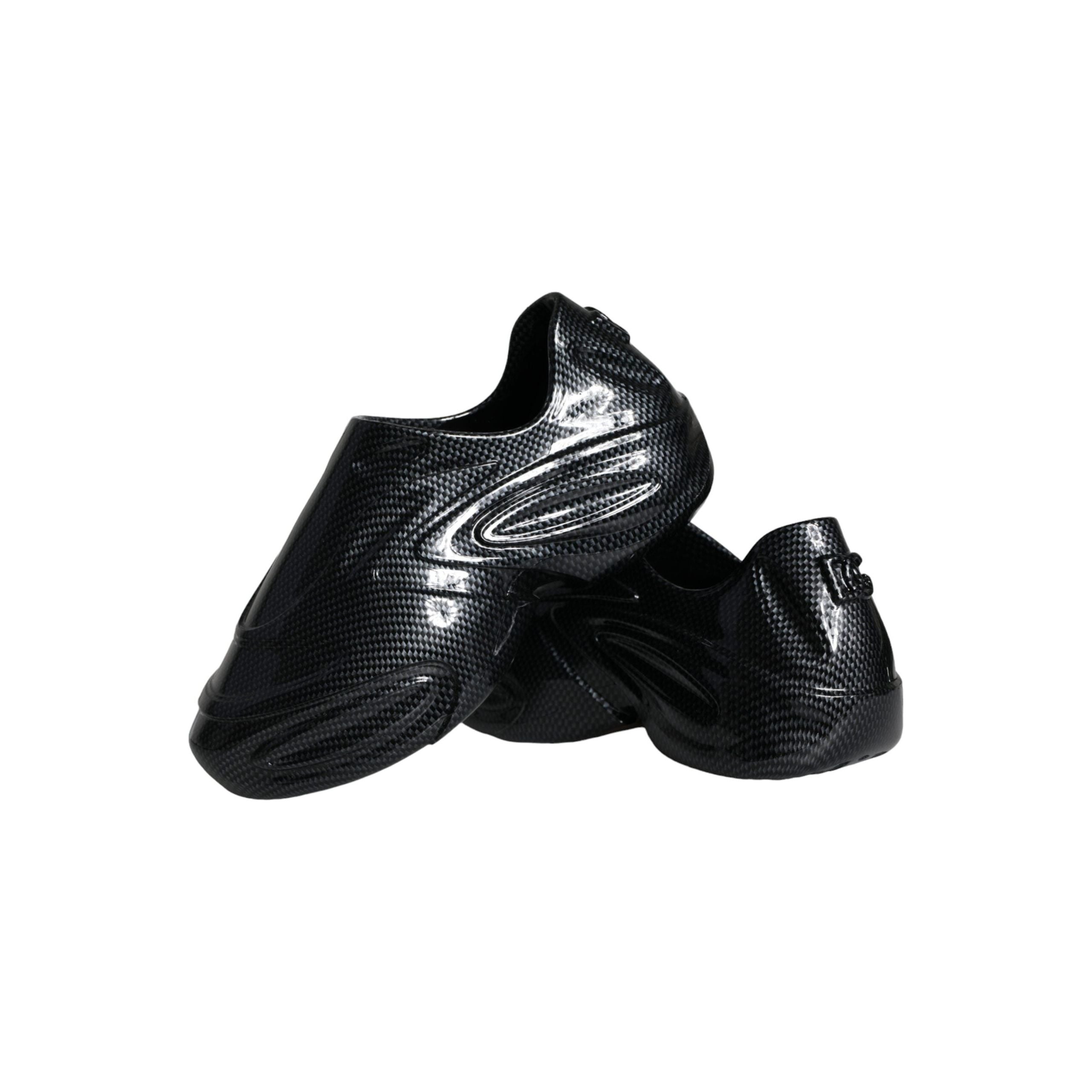 Black Foiled Rubber Toy Low Top Men Sneakers Shoes