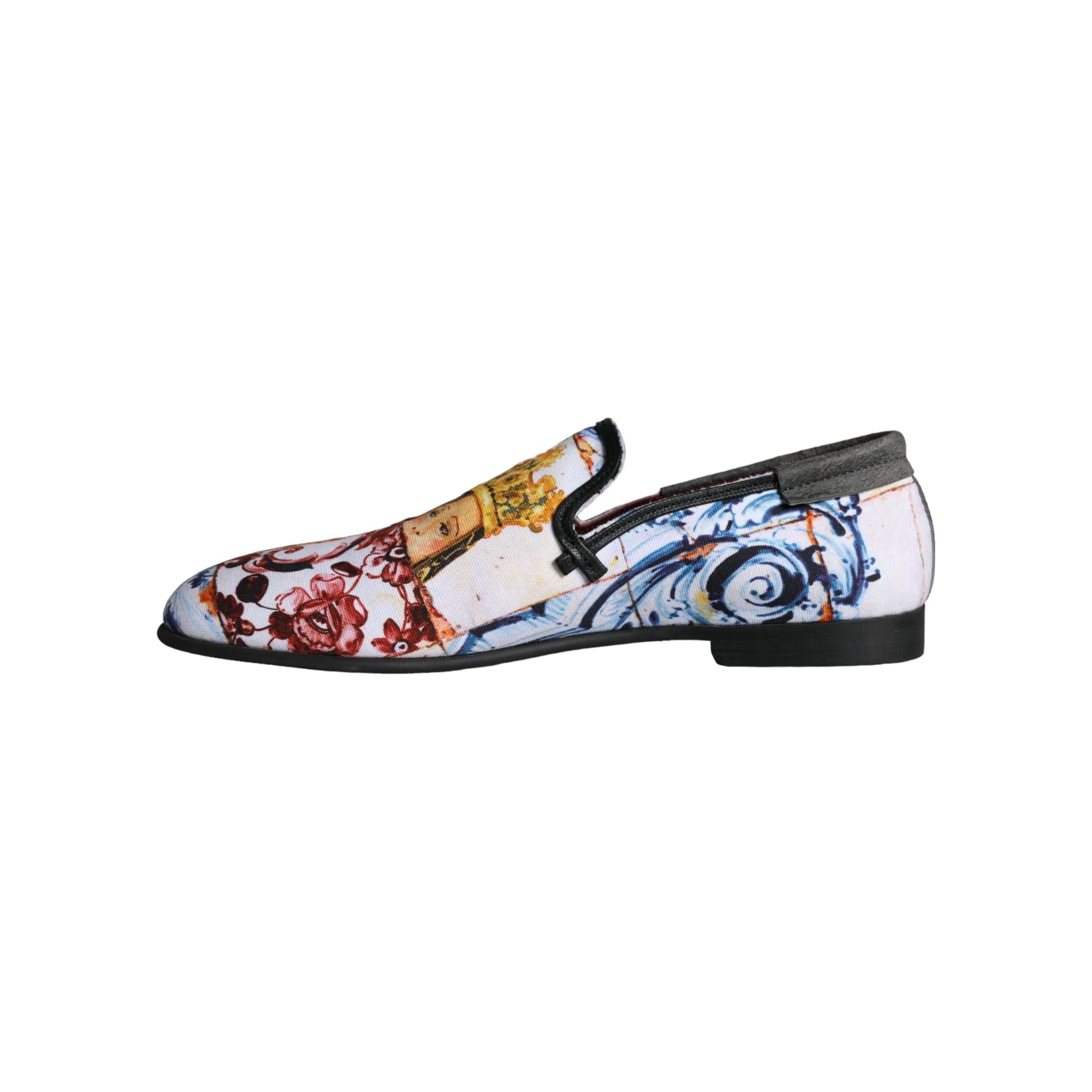 Multicolor Madonna Majolica Amalfi Men Loafers Shoes