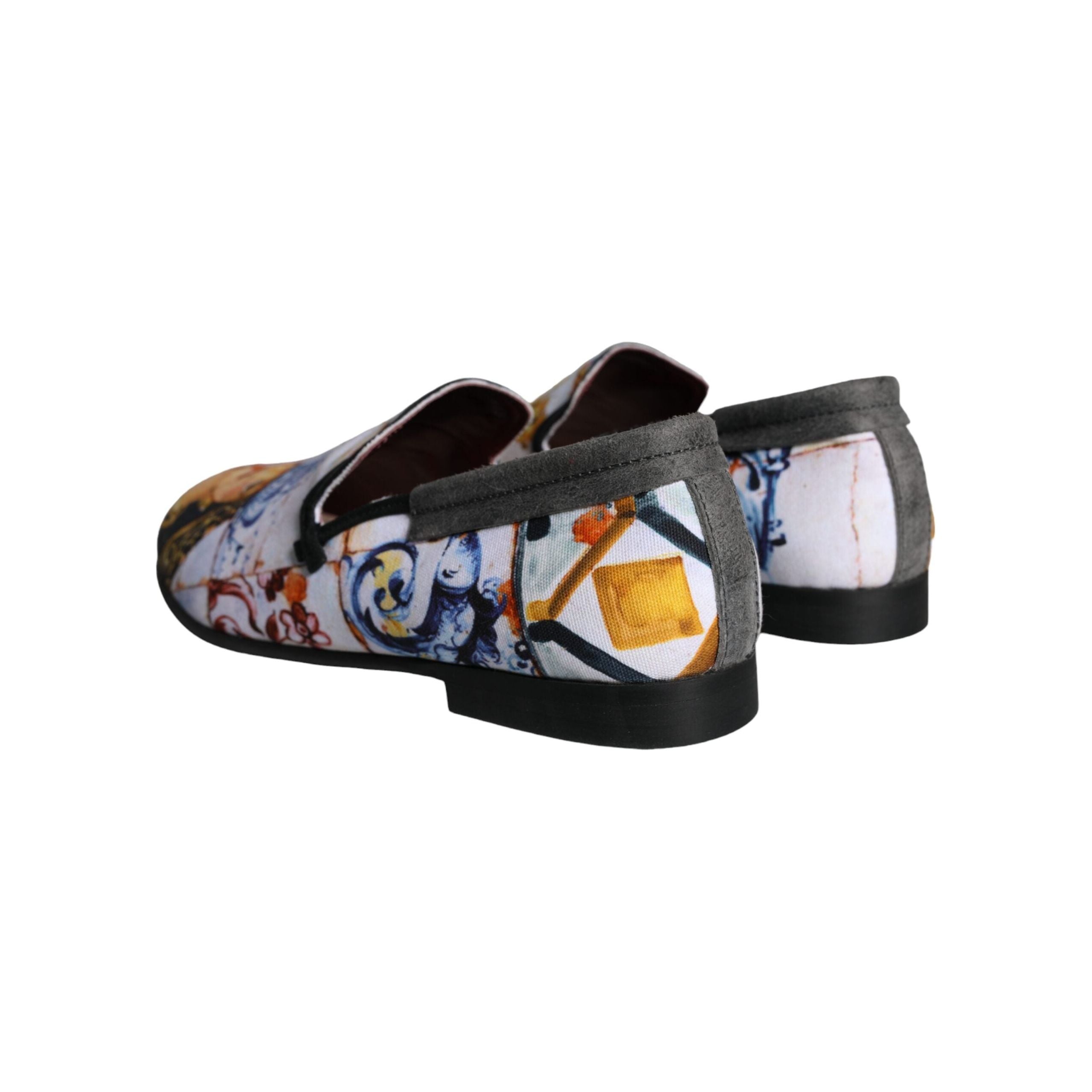 Multicolor Madonna Majolica Amalfi Men Loafers Shoes