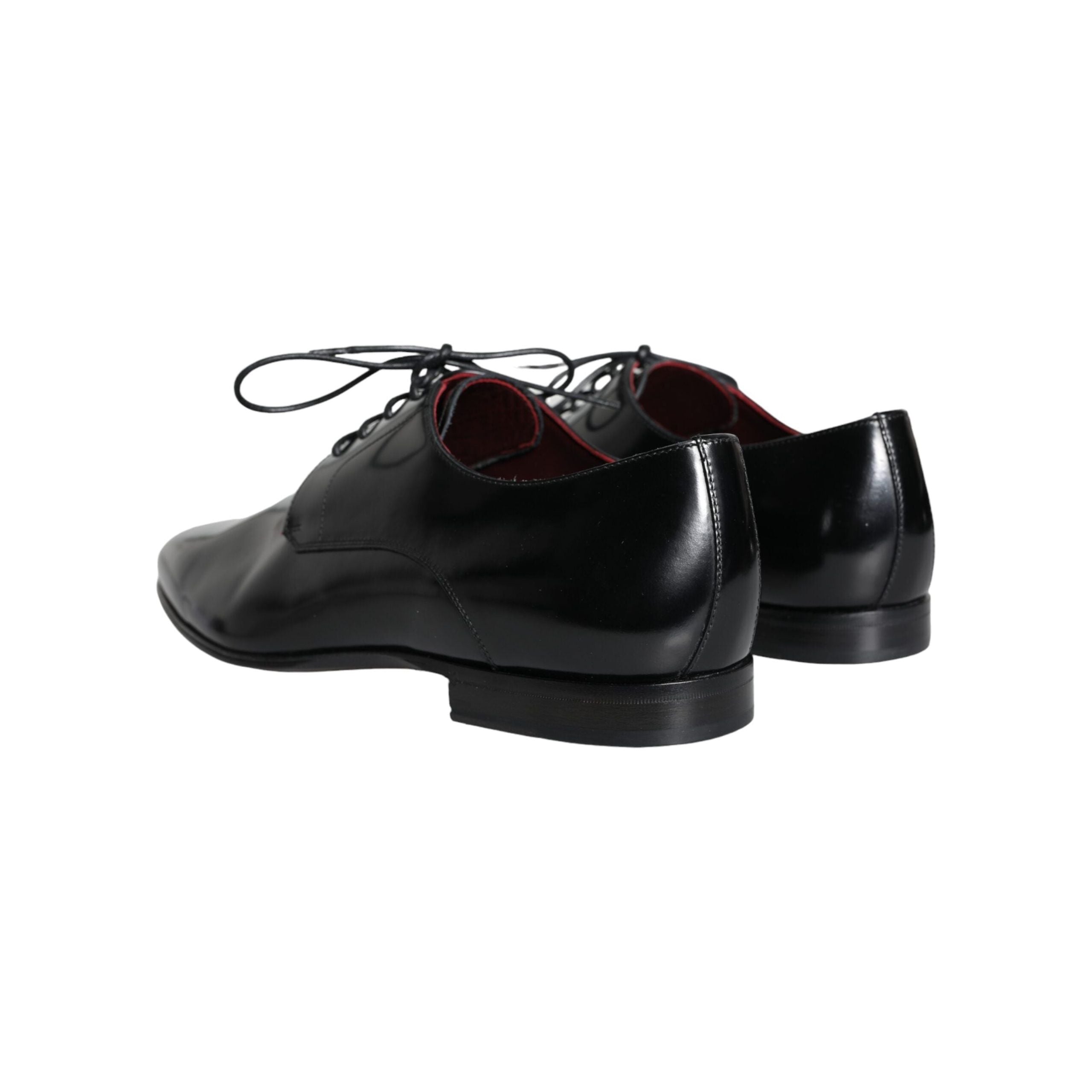 Black Calfskin Leather Derby Dress Men Shoes