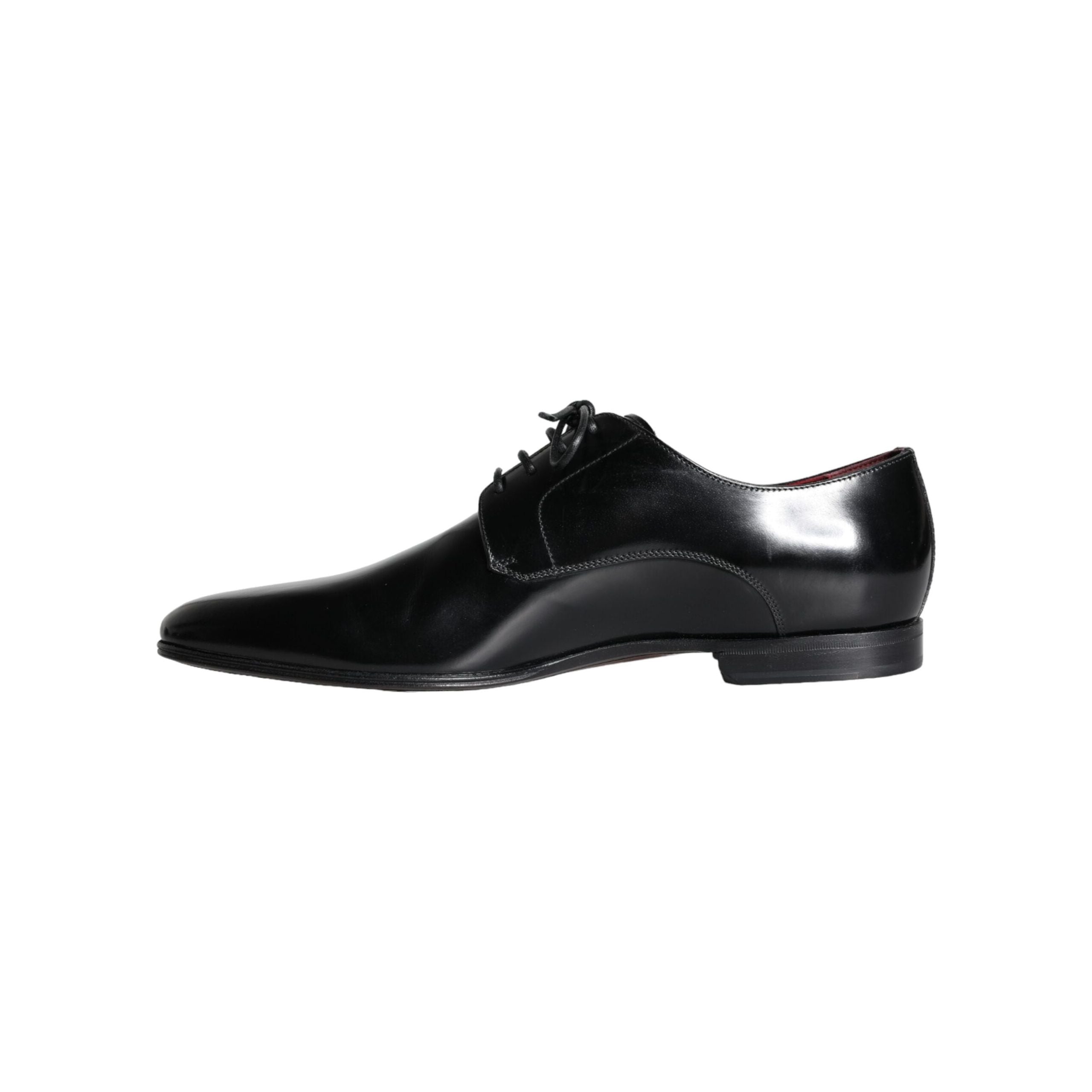 Black Calfskin Leather Derby Dress Men Shoes