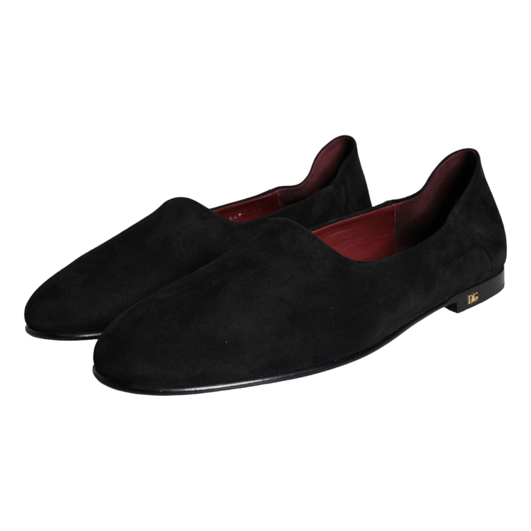 Black Suede Loafers Formal Slip On Shoes