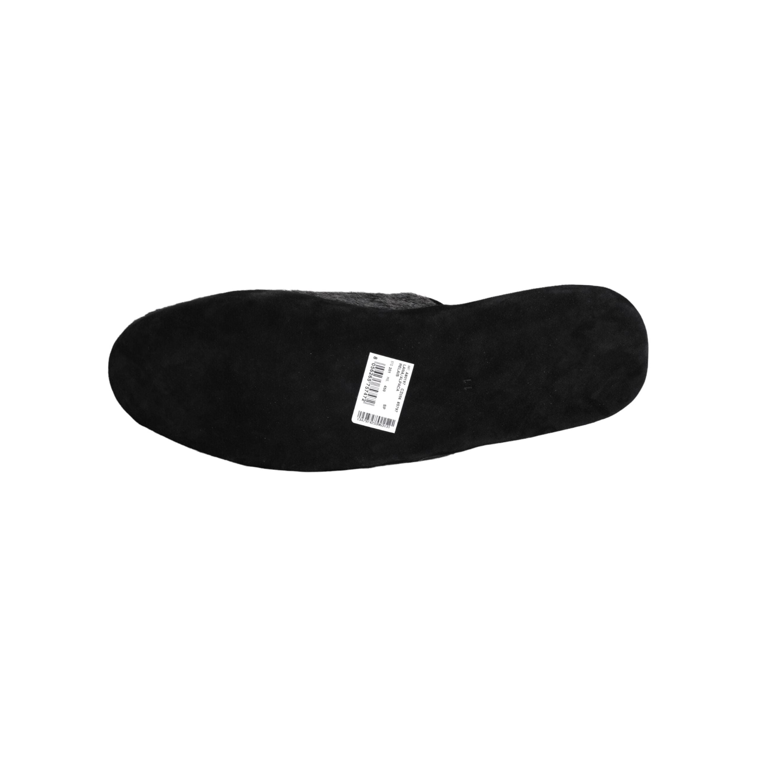 Black Faux Fur Slides Slippers Slip On Shoes