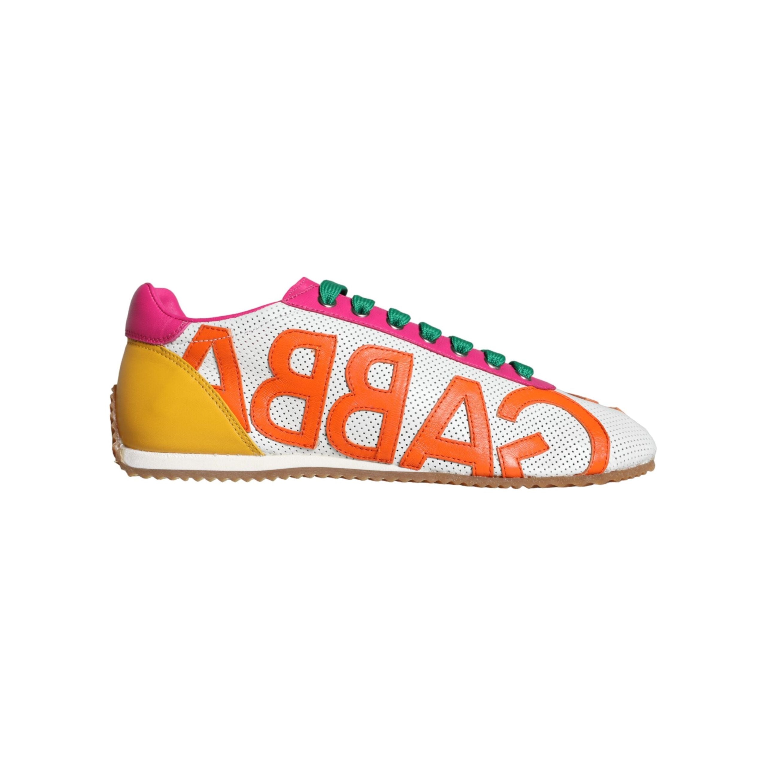 Multicolor Leather Logo Casual Sneakers Shoes