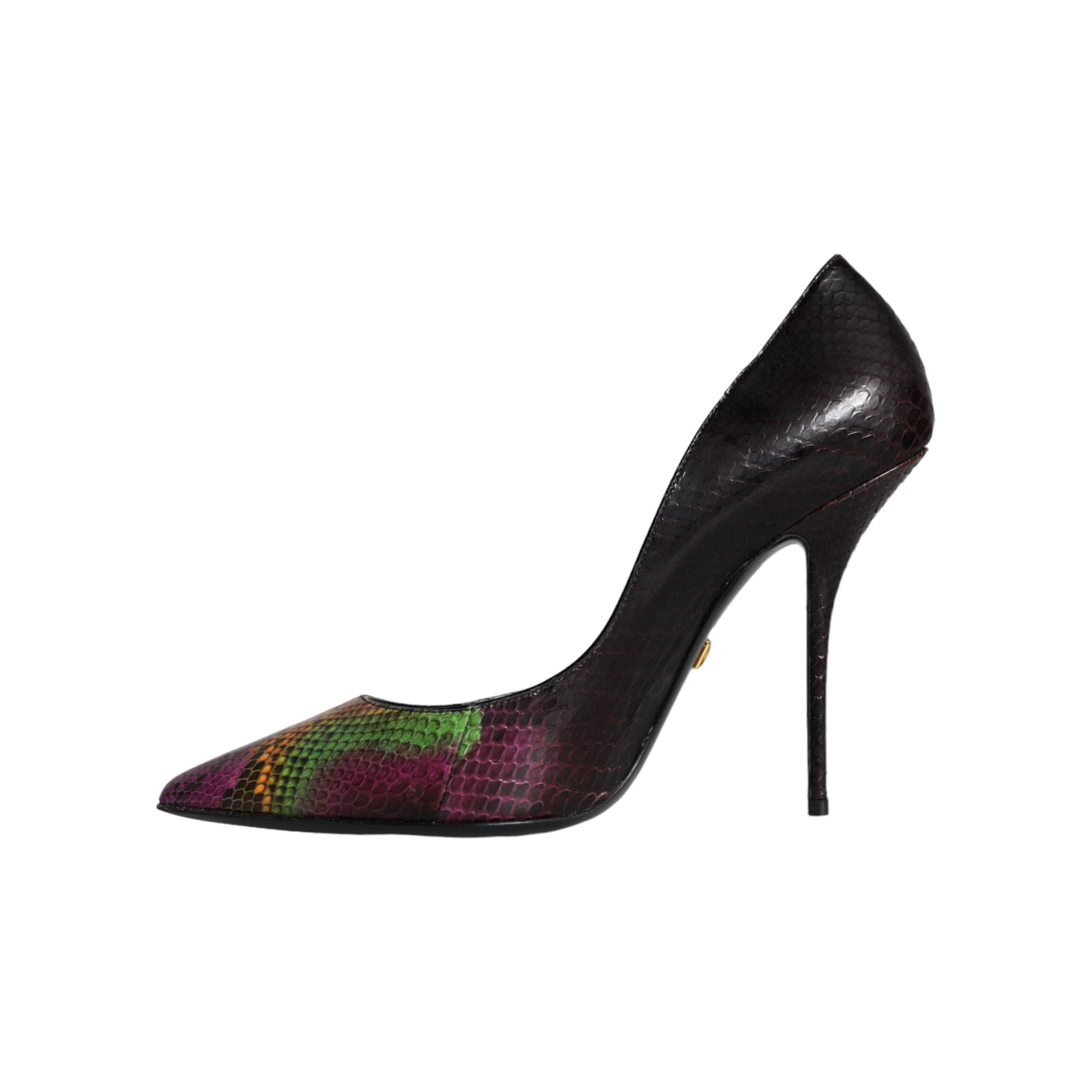 Multicolor Exotic Leather Heels Pumps Shoes