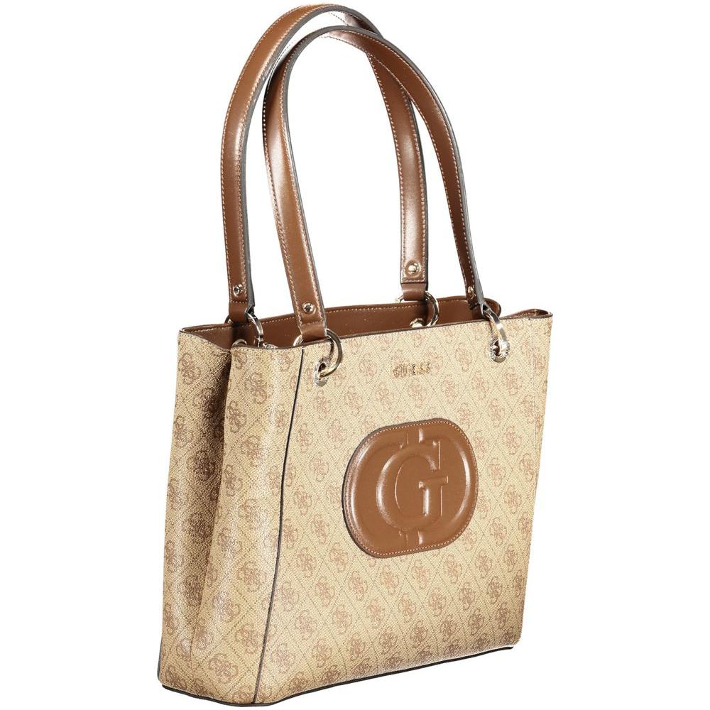 Beige Polyethylene Handbag