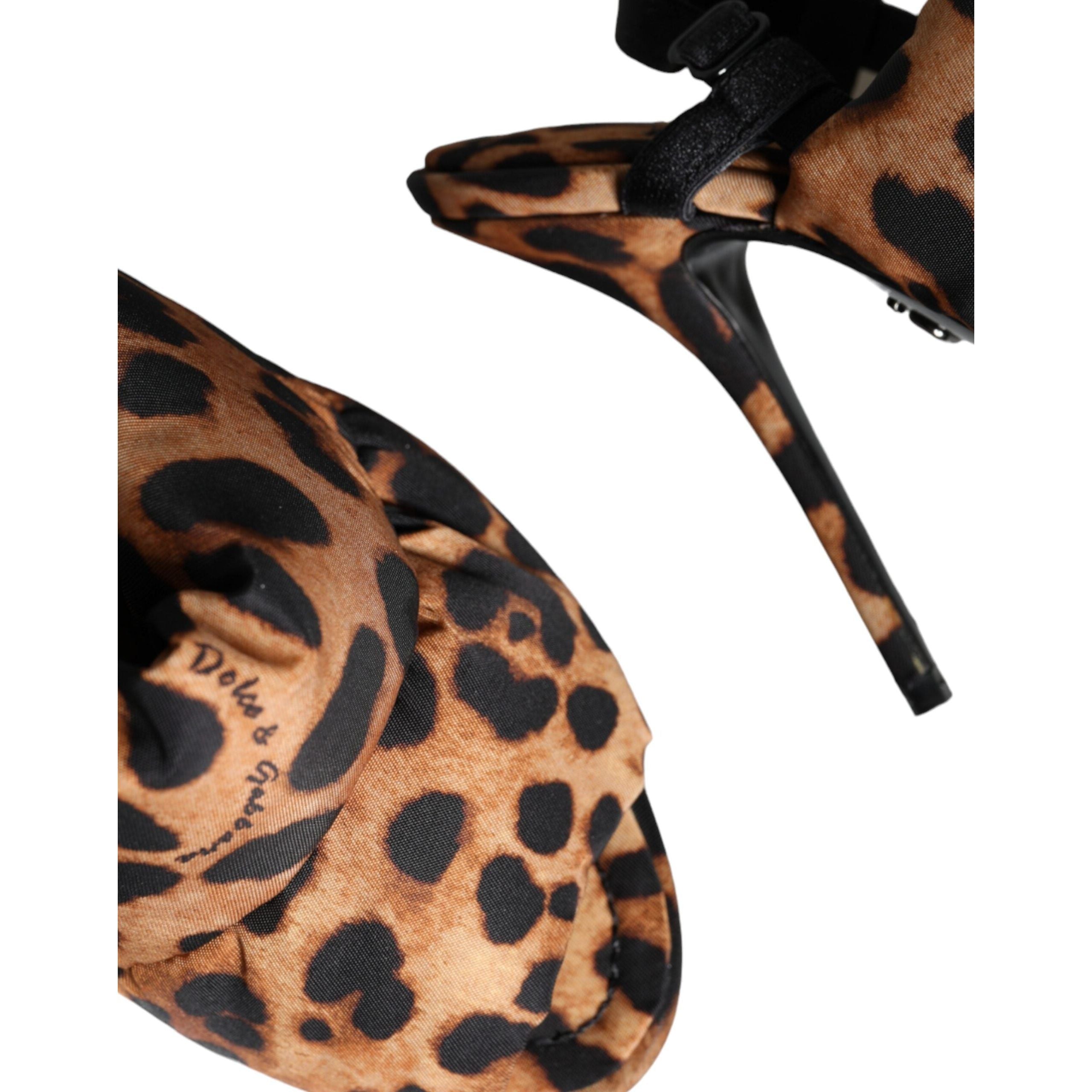 Brown Leopard Keira Slingback Sandals Shoes