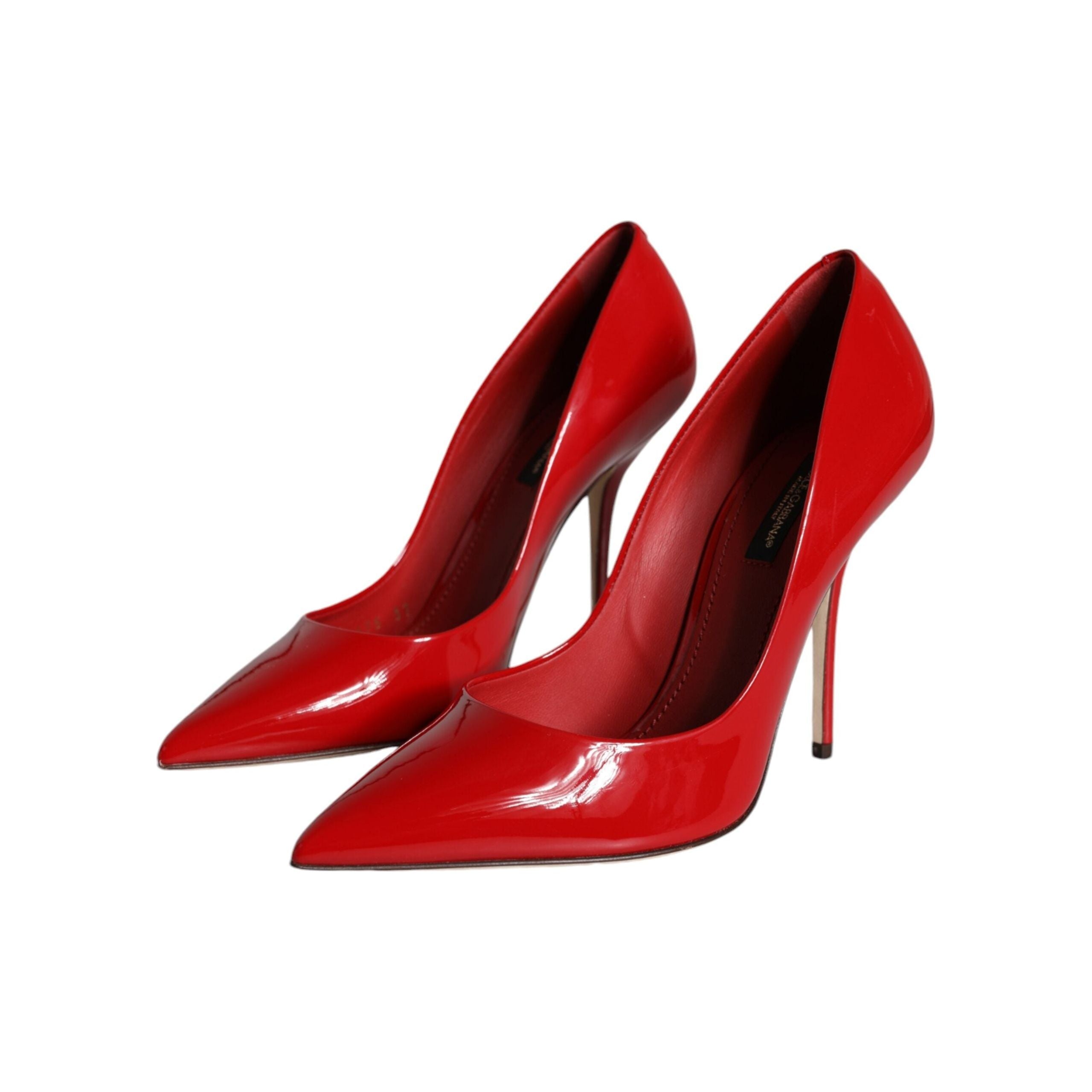 Red Patent Leather High Heels Pumps Shoes