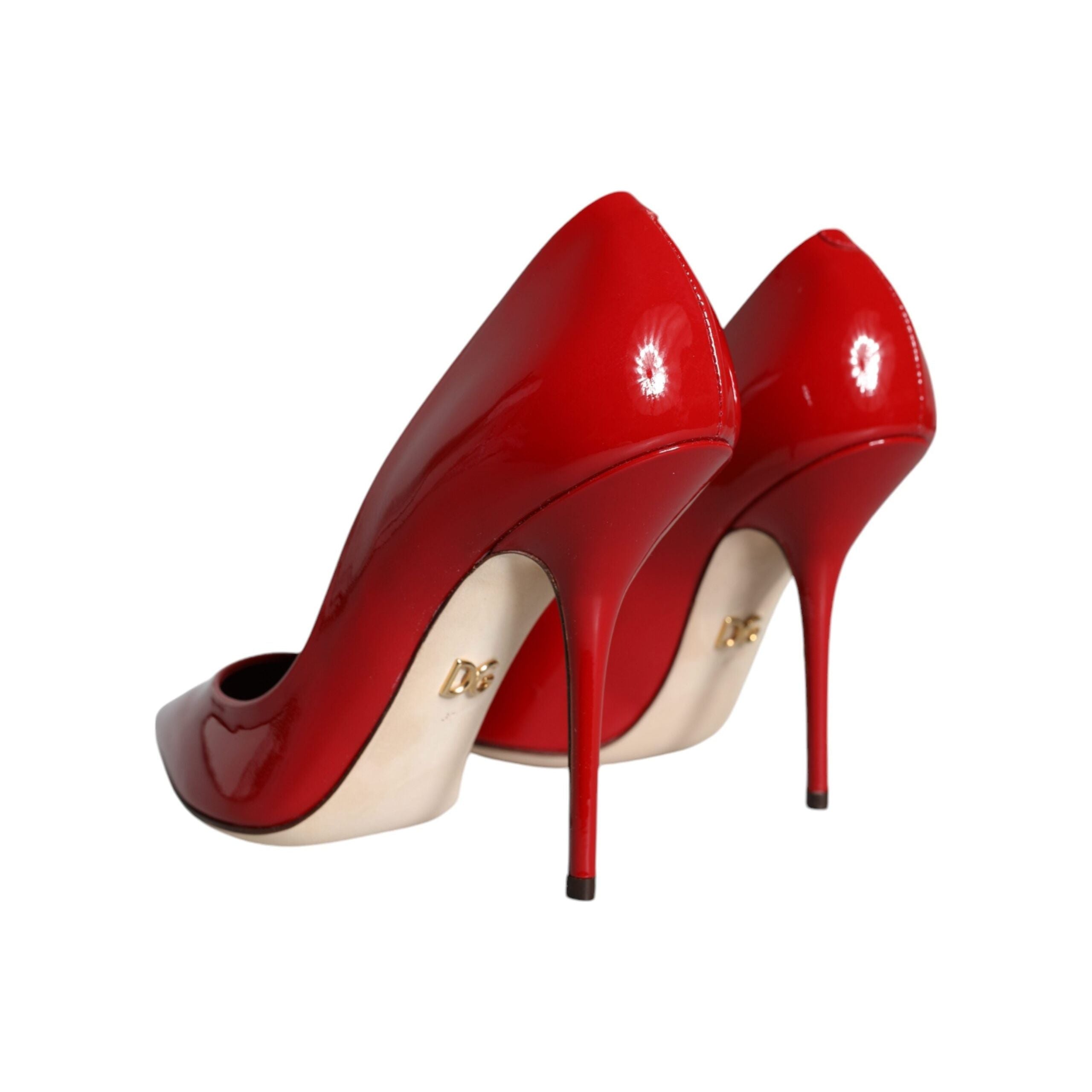 Red Patent Leather High Heels Pumps Shoes