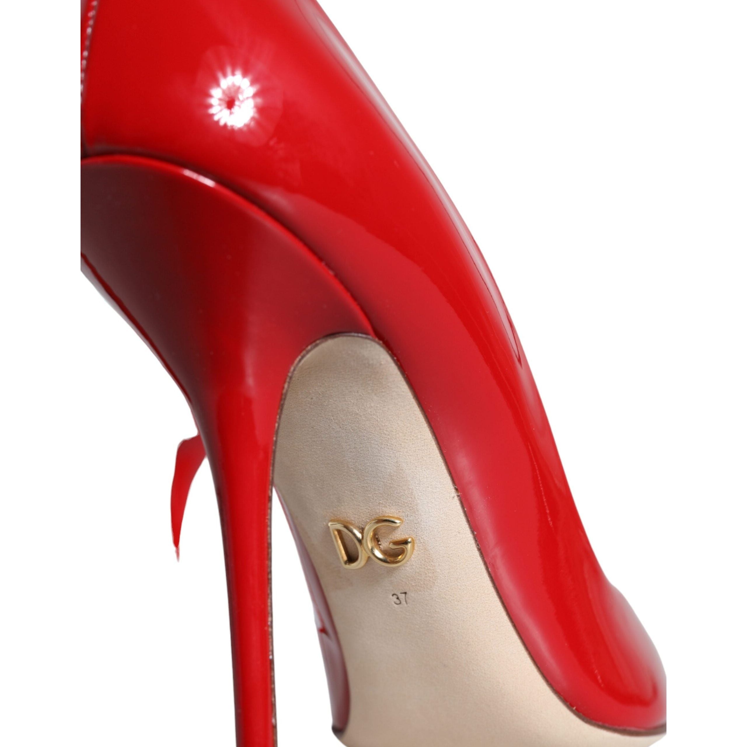 Red Patent Leather High Heels Pumps Shoes