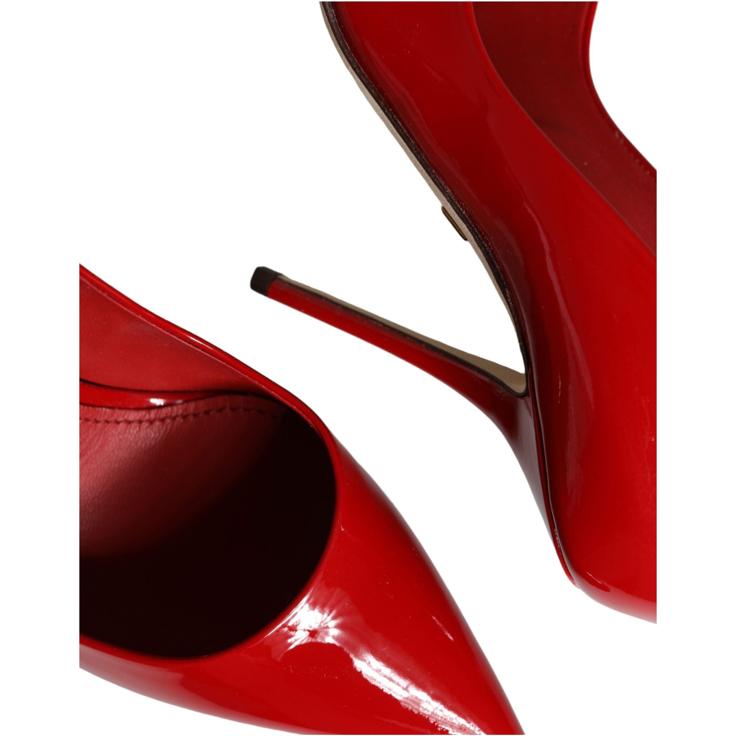 Red Patent Leather High Heels Pumps Shoes