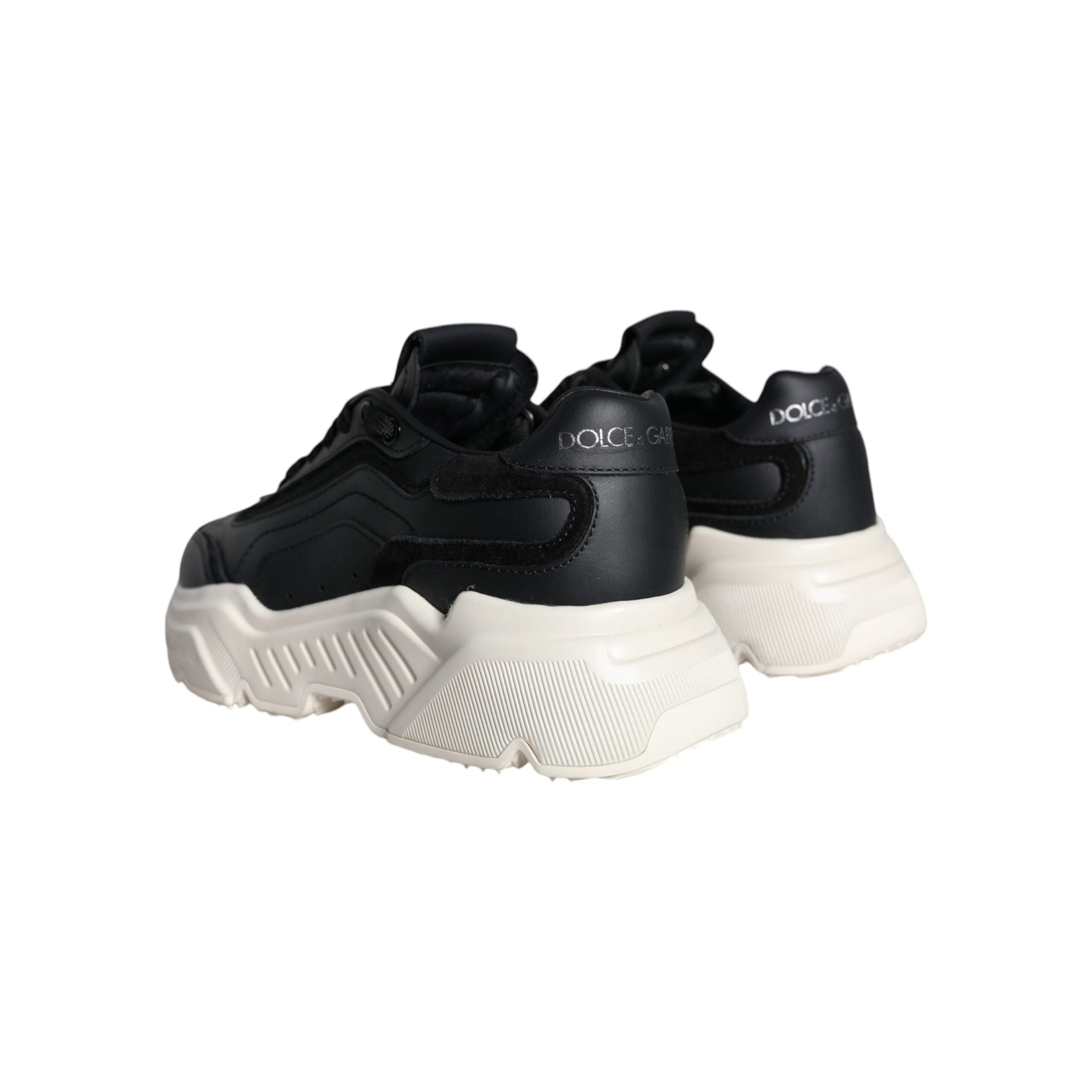 Black White DAYMASTER Leather Sneakers Shoes