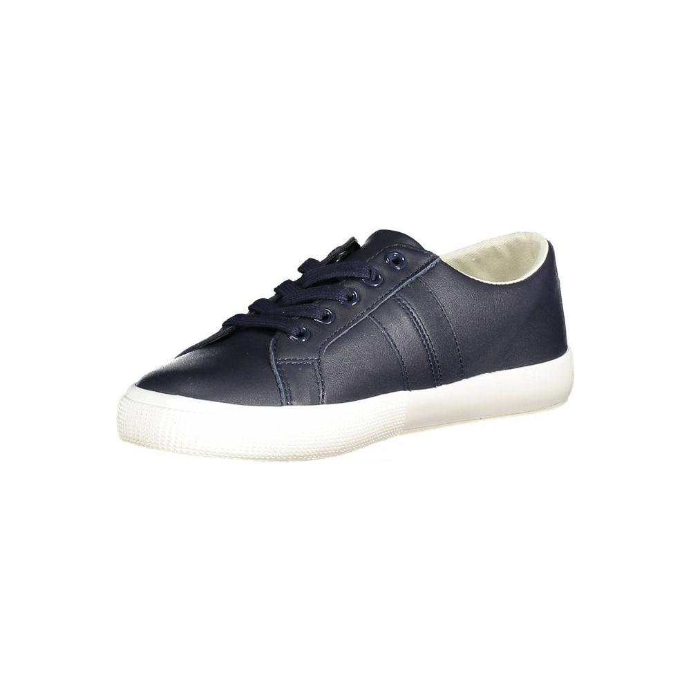 Blue Polyester Sneaker