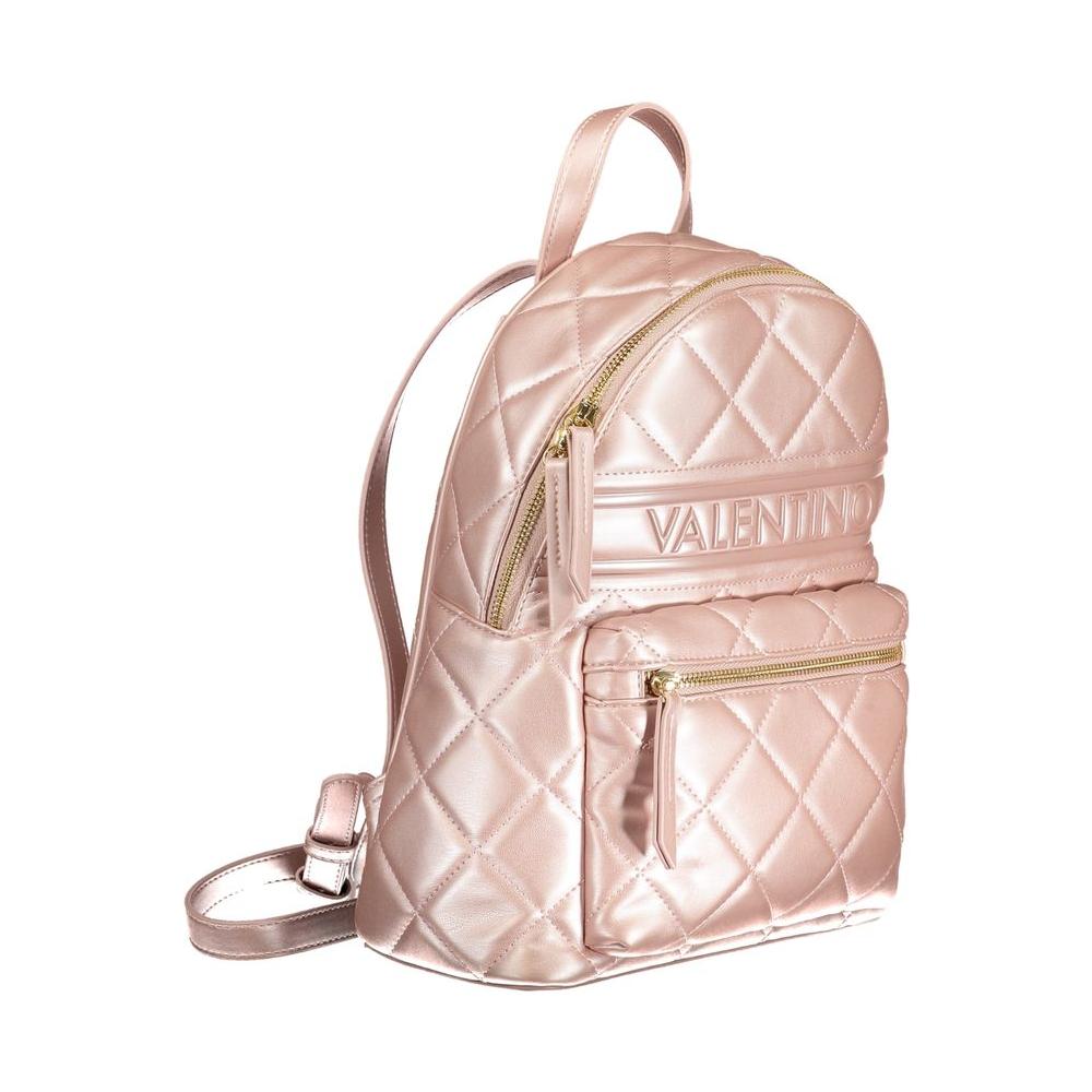 Pink Polyethylene Backpack