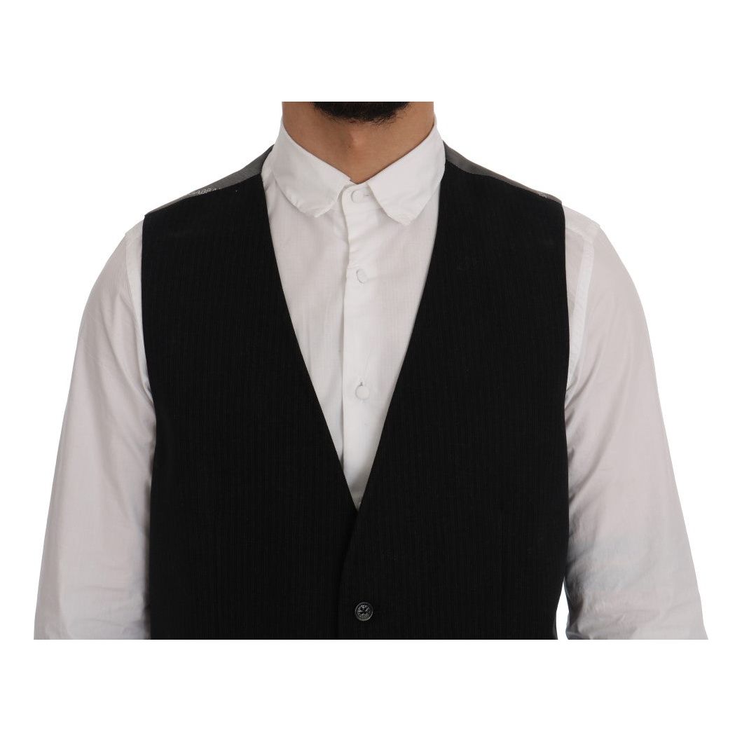 Elegant Striped Waistcoat Vest