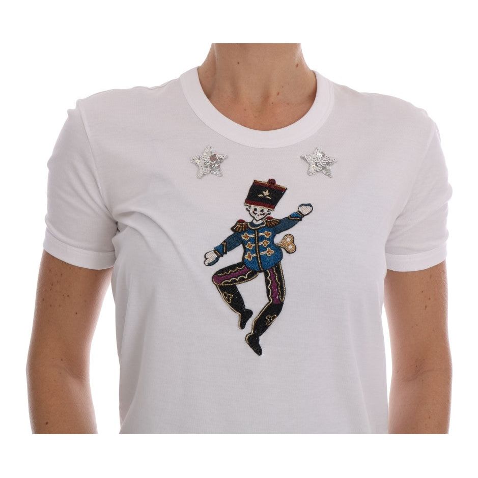 Sequined Fairy Tale Cotton T-Shirt