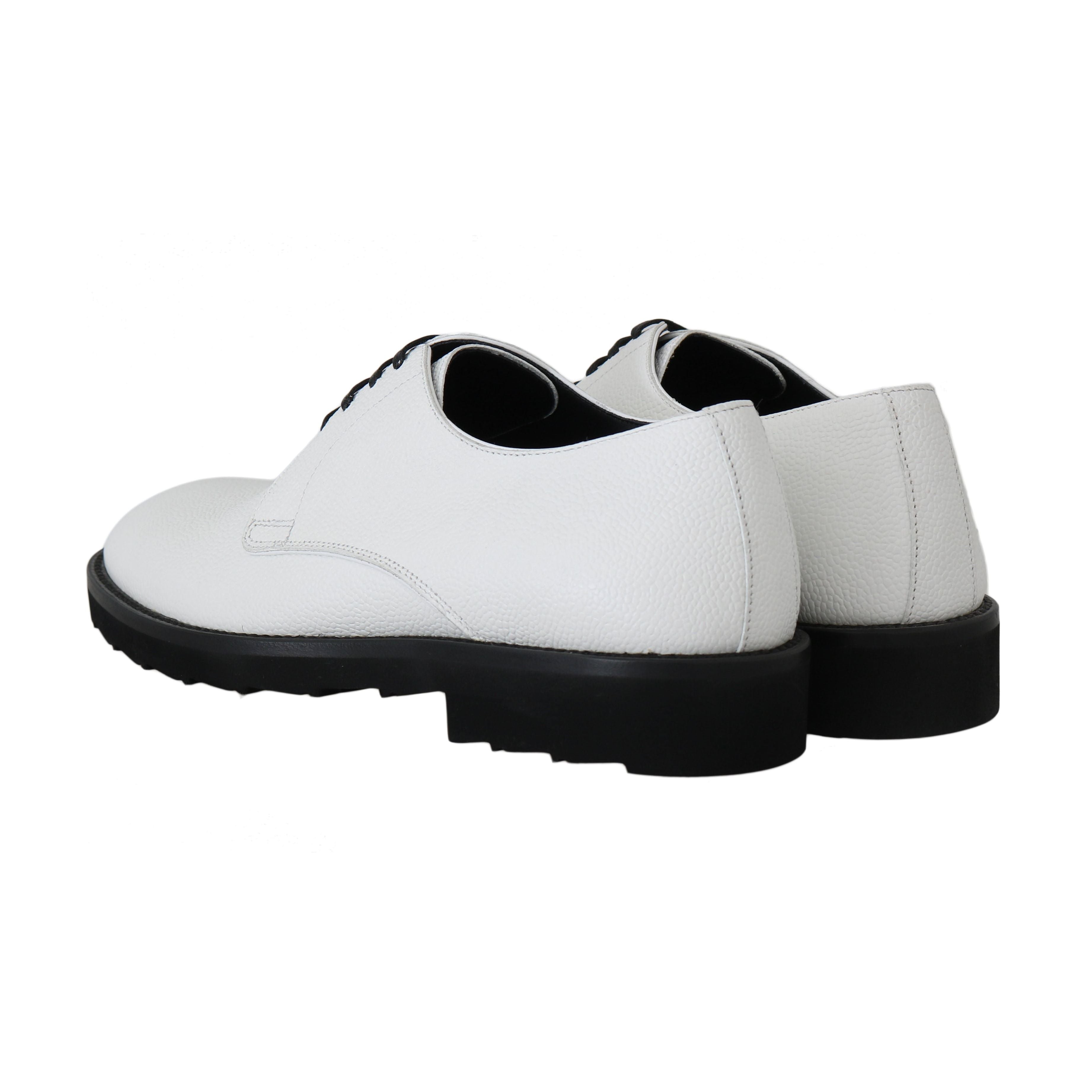 Elegant White Formal Leather Shoes