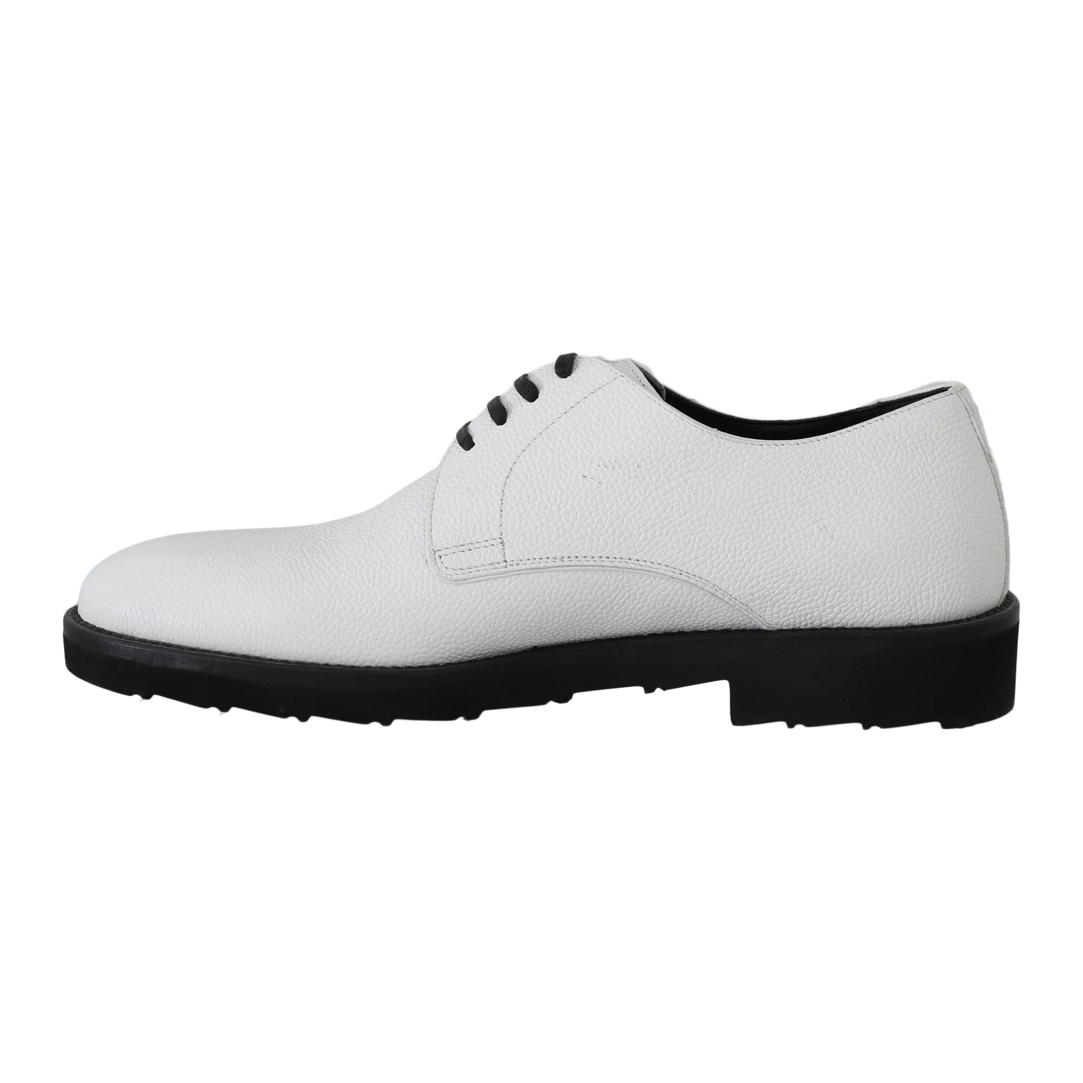 Elegant White Formal Leather Shoes