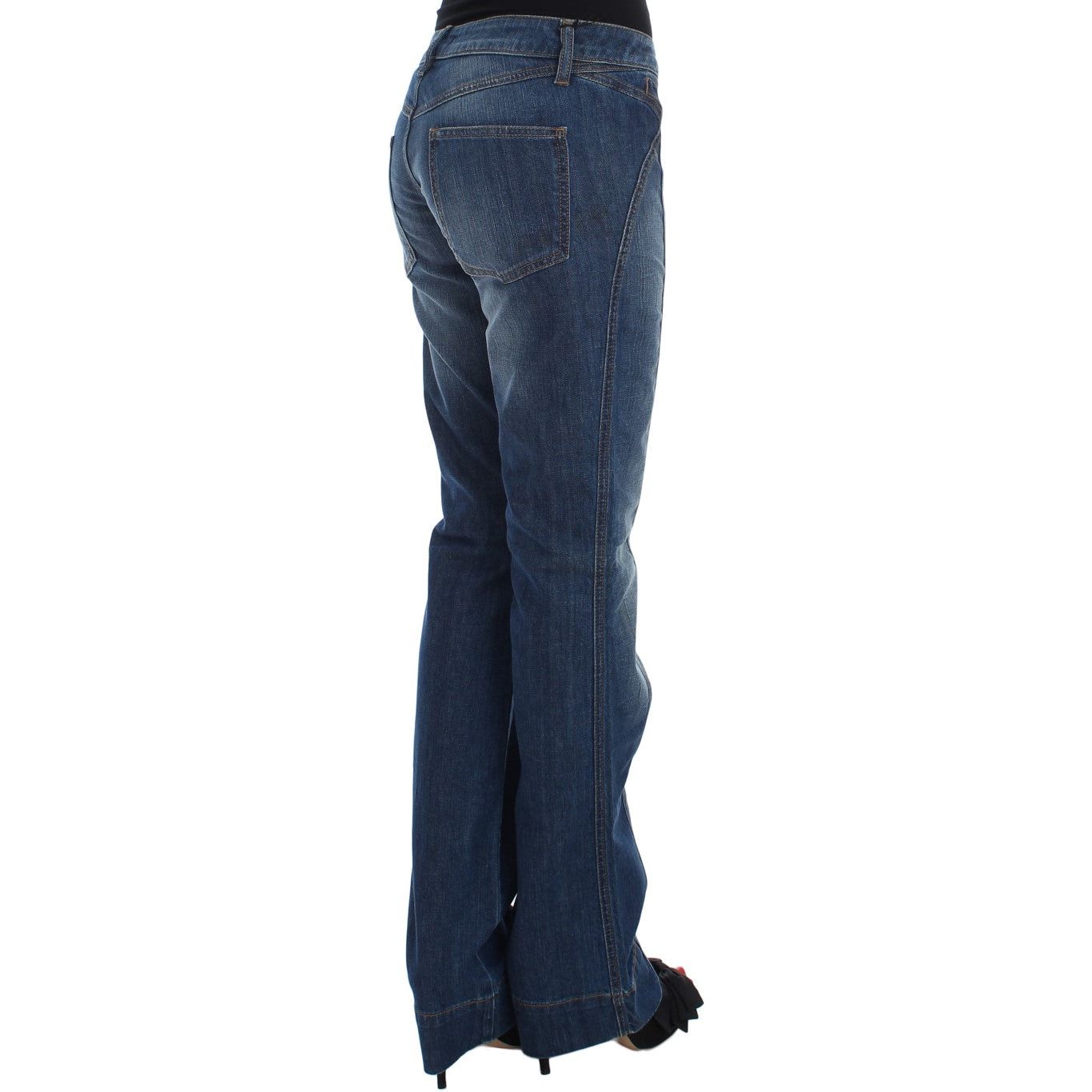 Chic Boot Cut Blue Wash Denim