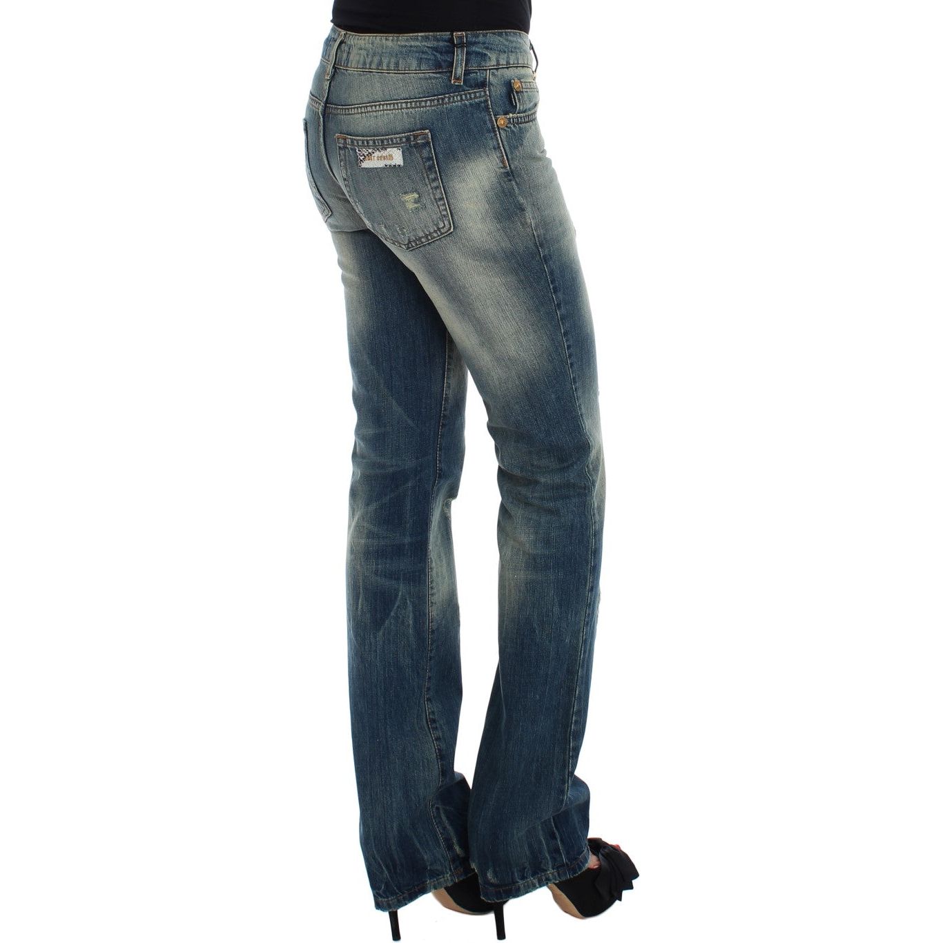 Sleek Flair Leg Low Waist Denim