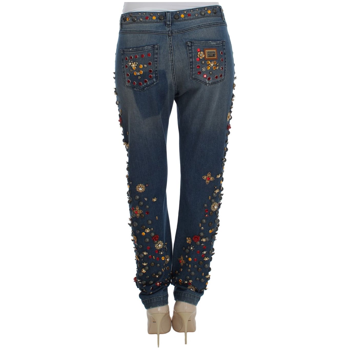 Enchanted Sicily Embellished Boyfriend Jeans