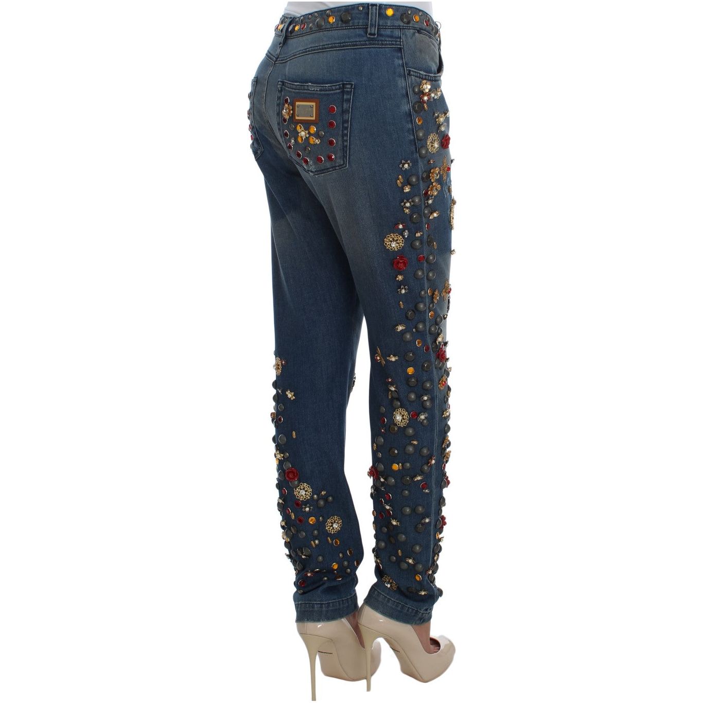 Enchanted Sicily Embellished Boyfriend Jeans