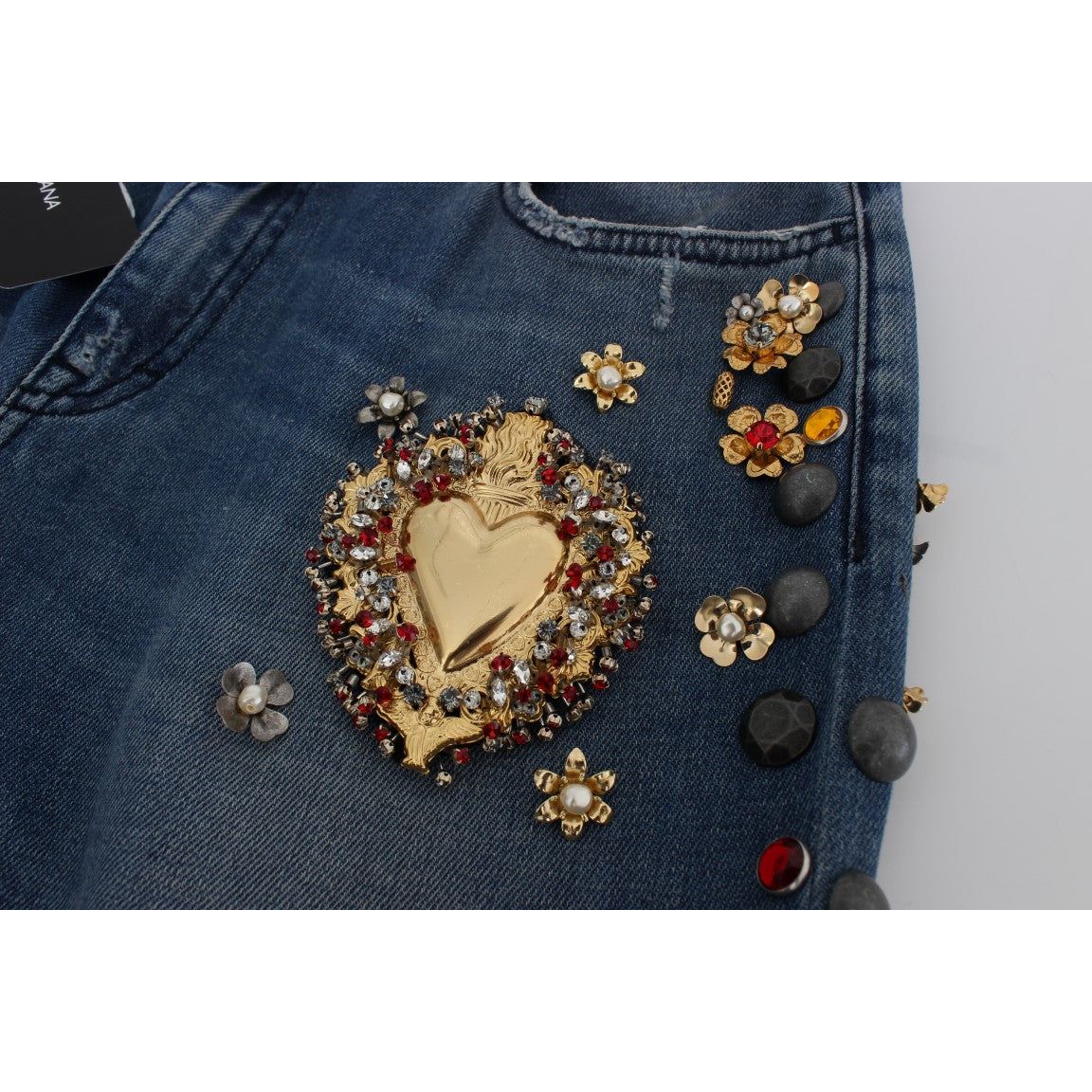 Enchanted Sicily Embellished Boyfriend Jeans