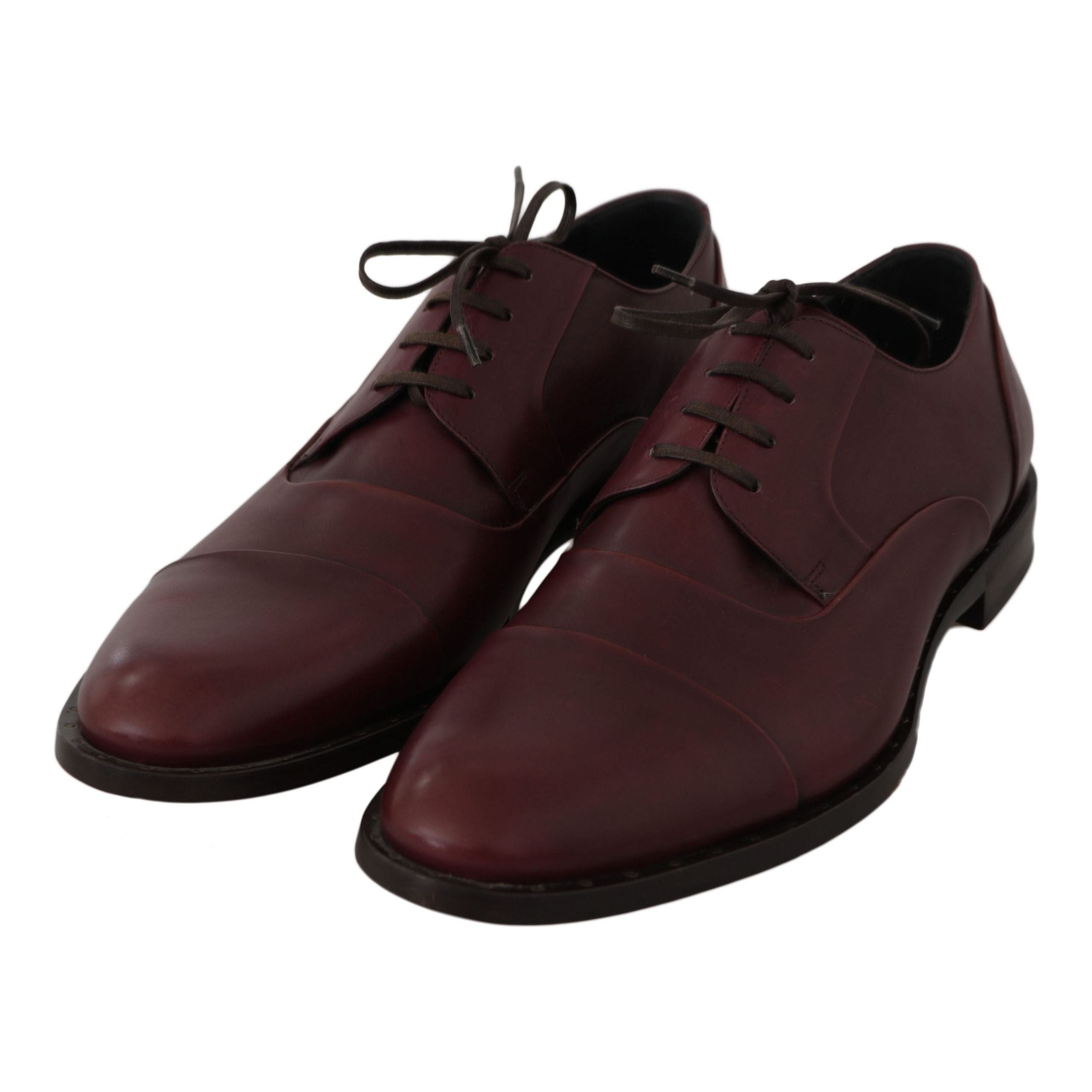 Elegant Bordeaux Leather Dress Shoes