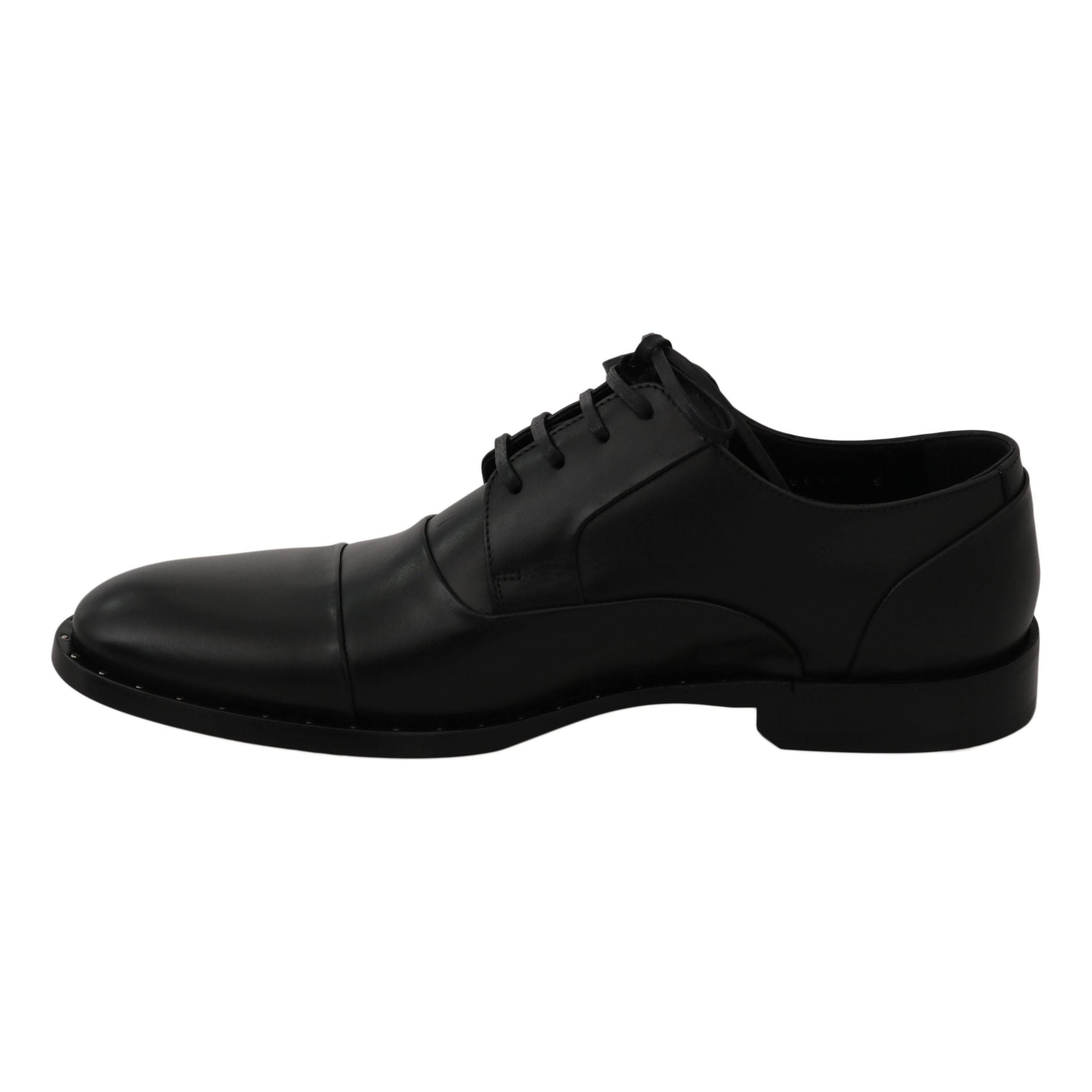 Sleek Black Leather Formal Dress Shoes