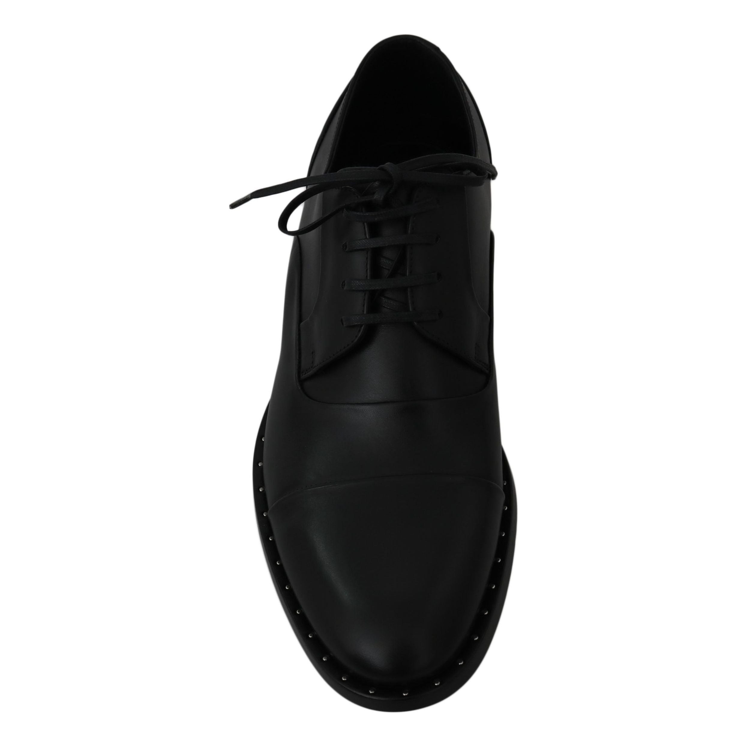 Sleek Black Leather Formal Dress Shoes