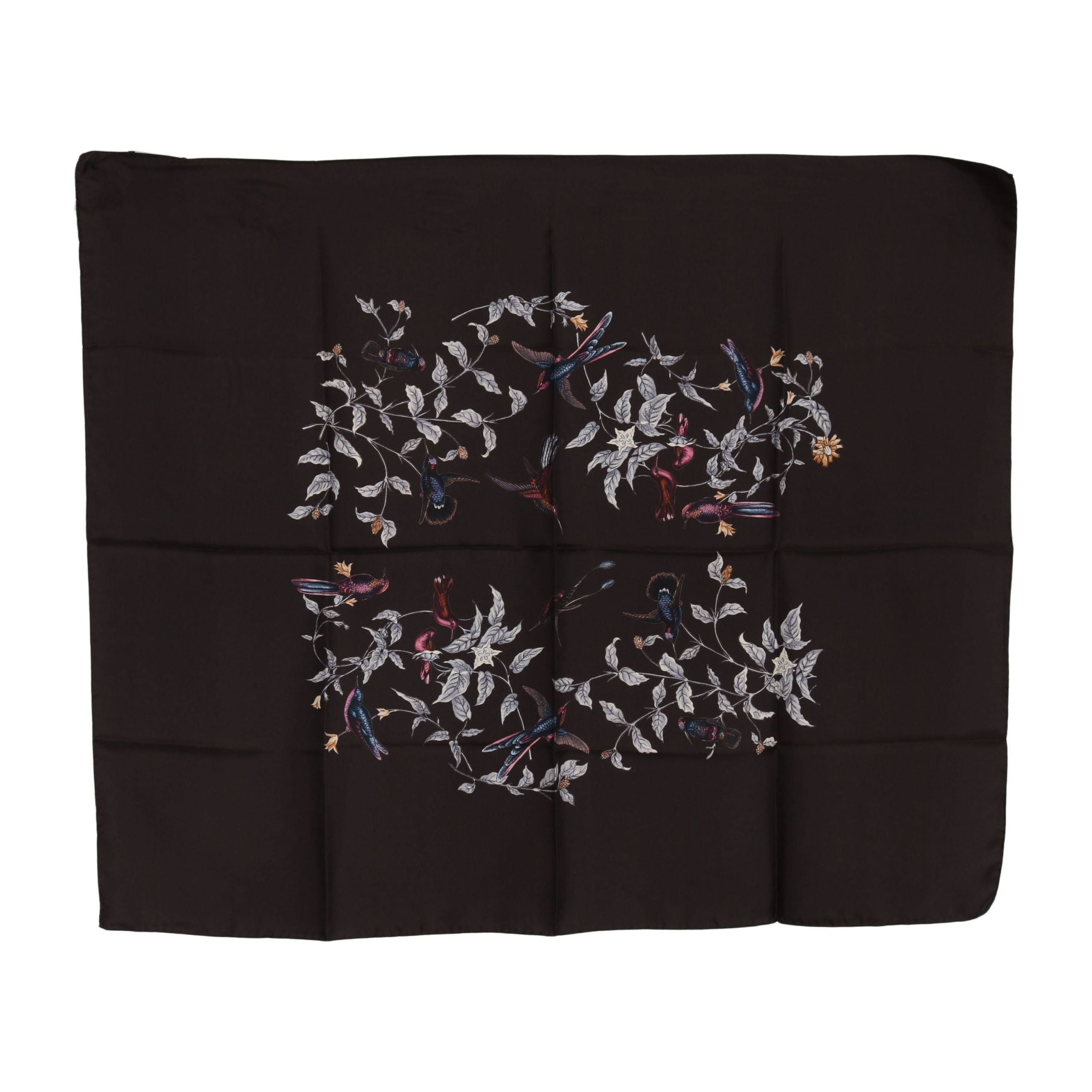 Elegant Silk Scarf Wrap in Luxe Brown