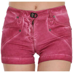 PLEIN SUD Chic Pink Washed Denim Shorts