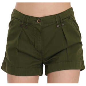 PLEIN SUD Emerald Mid Waist Cotton Shorts