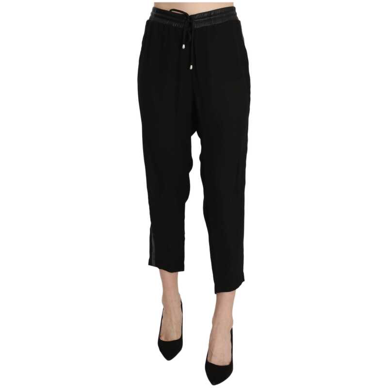 Guess Chic High Waist Cropped Pants in Elegant Black, theFeinheit